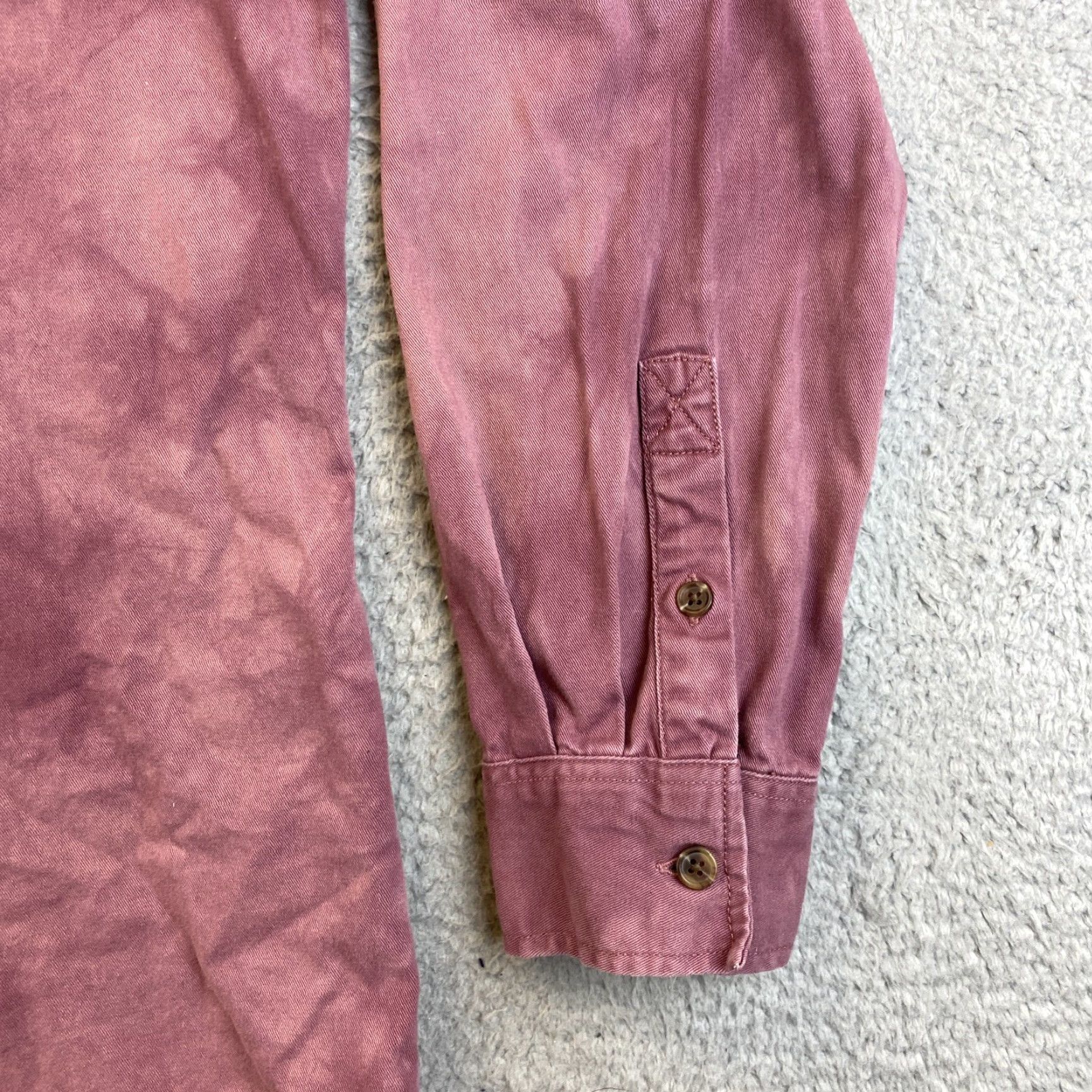 Pacsun VINTAGE Pacsun Dress Shirt Men Size 16.5 Long Sleeve Light Bleached Purple Cotton Size 42R - 4 Thumbnail