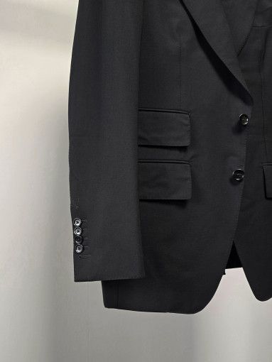 Tom Ford o1sm1stk0824 Atticus Black Wool Two Piece Suit in Black Size US L / EU 52-54 / 3 - 3 Thumbnail