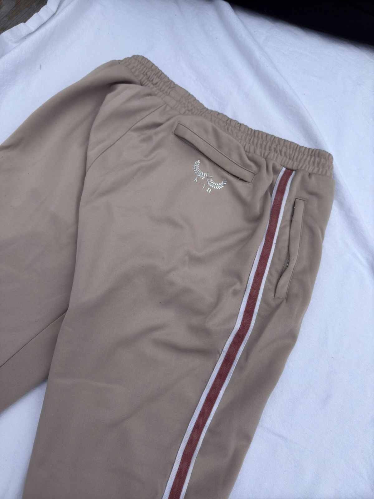 Kith × Vintage Kith tan and orange track pants Size US 32 / EU 48 - 3 Thumbnail