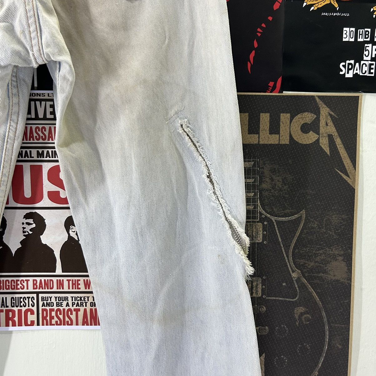 Levi's Vintage Levi’s 524 USA Punk Zipped Custom Rare Design Denim Size US 29 - 13 Thumbnail
