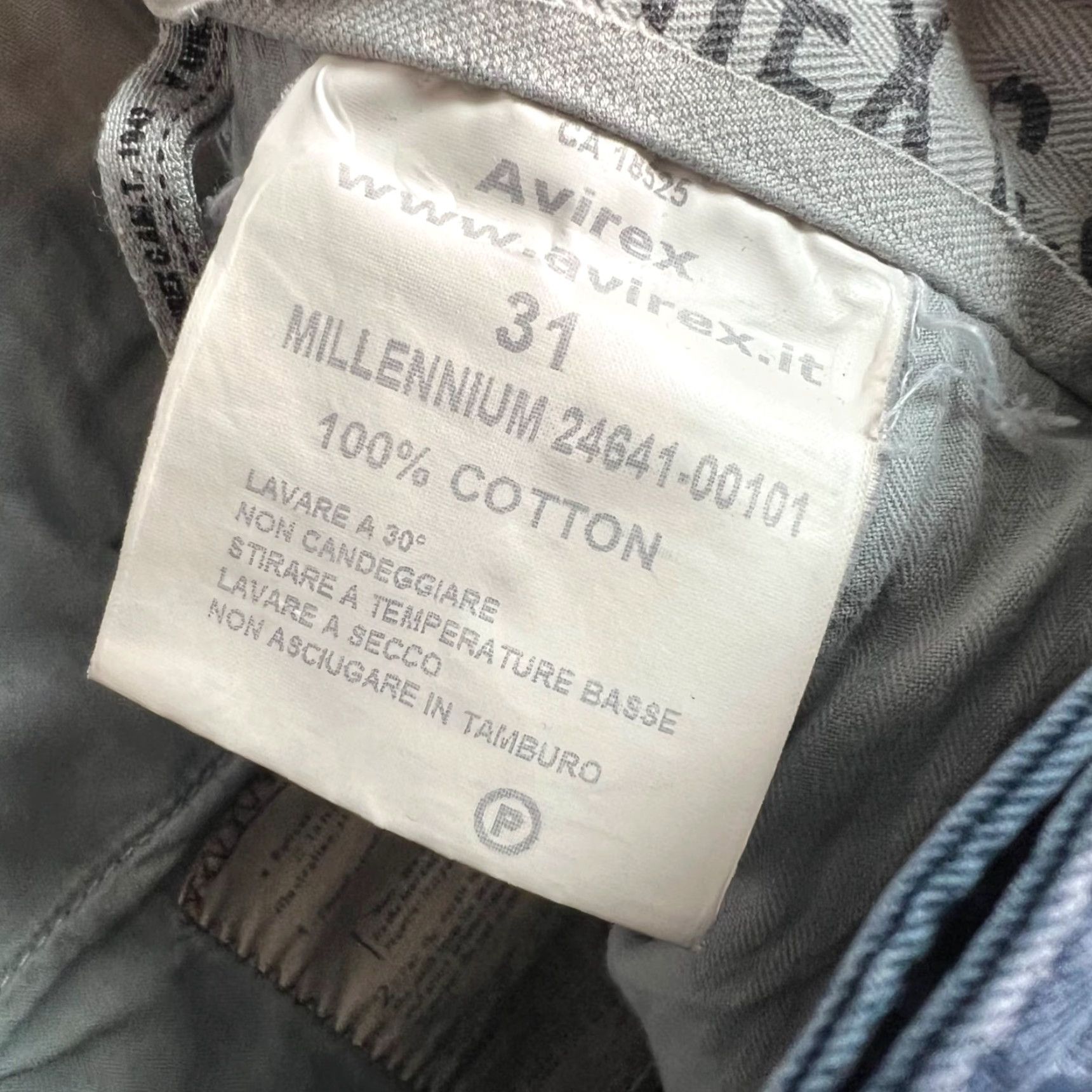 Avirex Avirex Chino Pants - Men - 31x30 Blue 100% Cotton Flat Front Tapered Leg Vintage/Used Millenniam Era Mens Pants Size US 31 - 4 Thumbnail