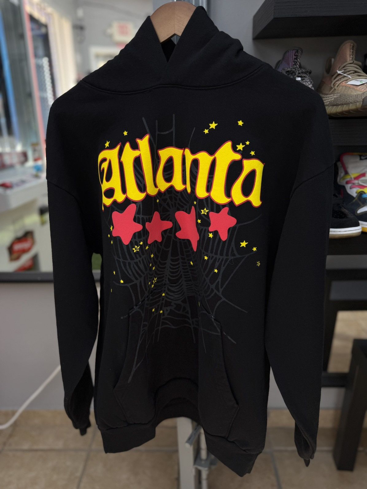 Sp5der Sp5der Black Atlanta Pullover Hoodie Size (L) NEW Size US L / EU 52-54 / 3 - 1 Thumbnail