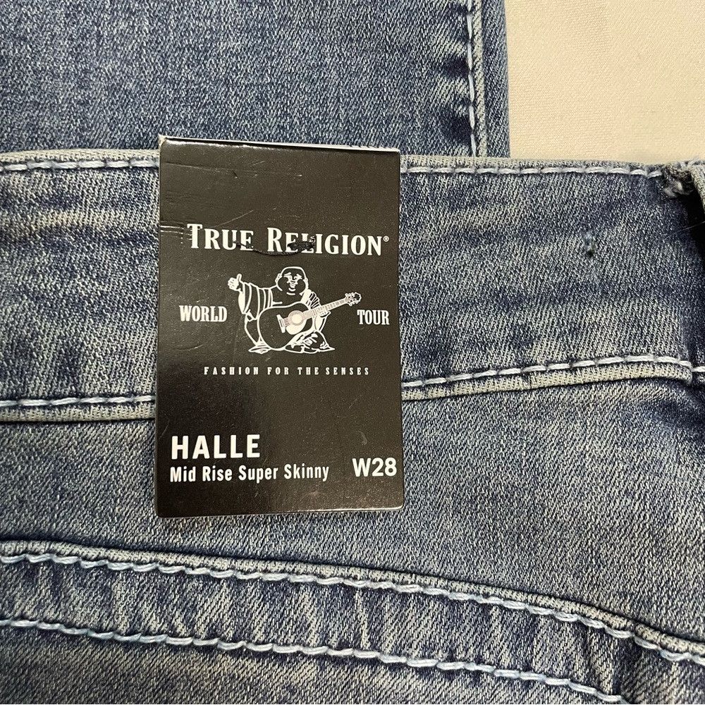True Religion NWT New $199 True Religion HALLE BIG T SUPER SKINNY Jeans S Size 28" / US 6 / IT 42 - 8 Thumbnail
