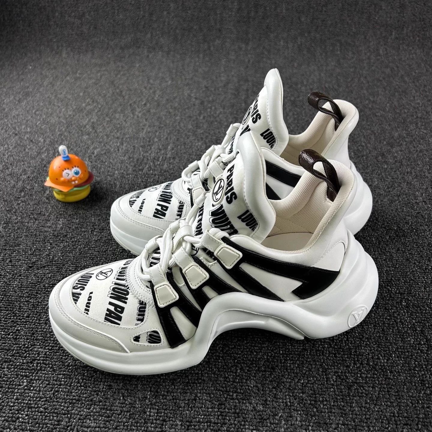 Louis Vuitton LV Arches All Over Print Black White Dad Shoe 36.5 Size US 5.5 / IT 35.5 - 1 Thumbnail
