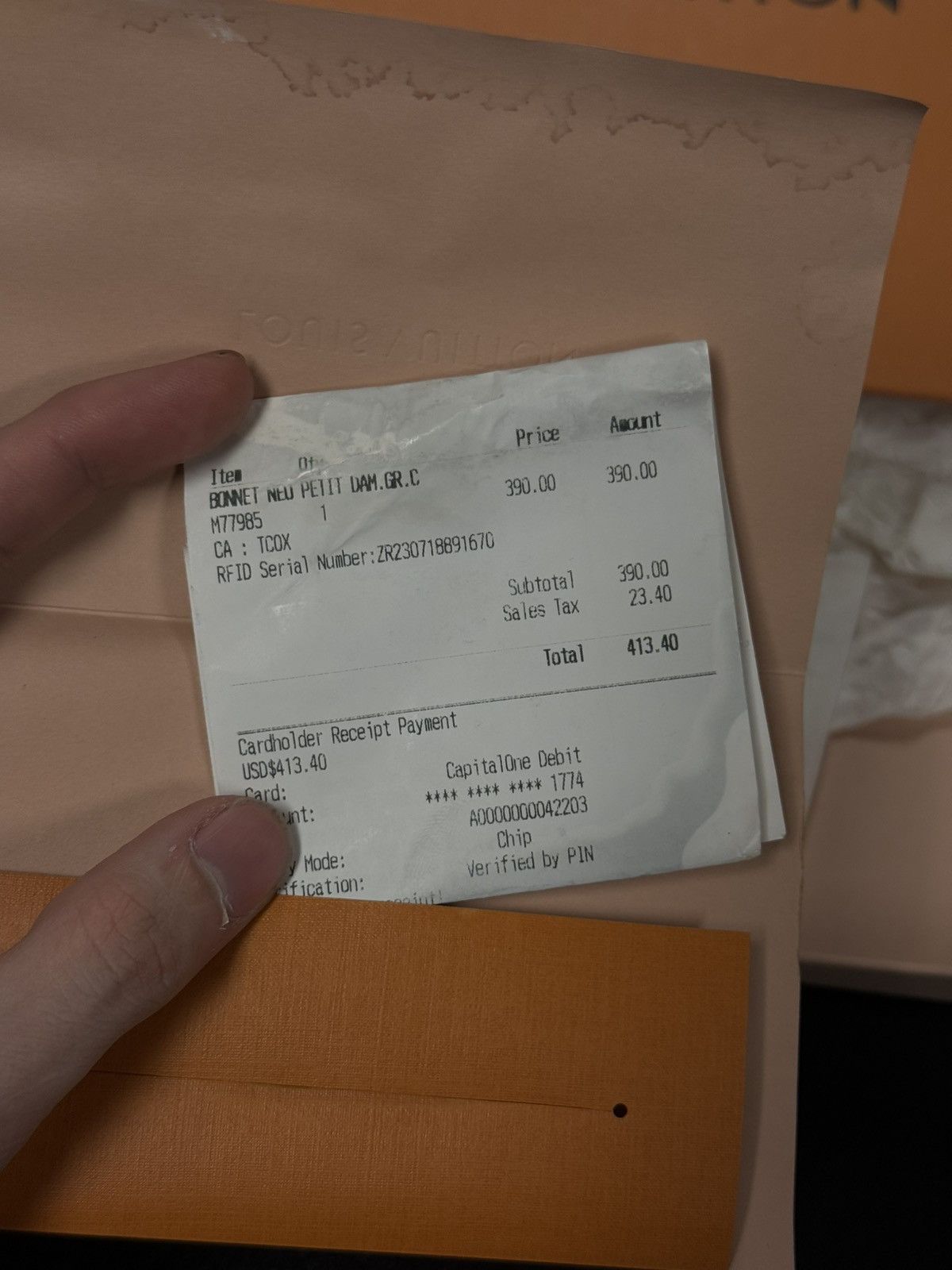 Louis Vuitton Louis Vuitton Grey Beanie Box + Reciept Size ONE SIZE - 14 Thumbnail