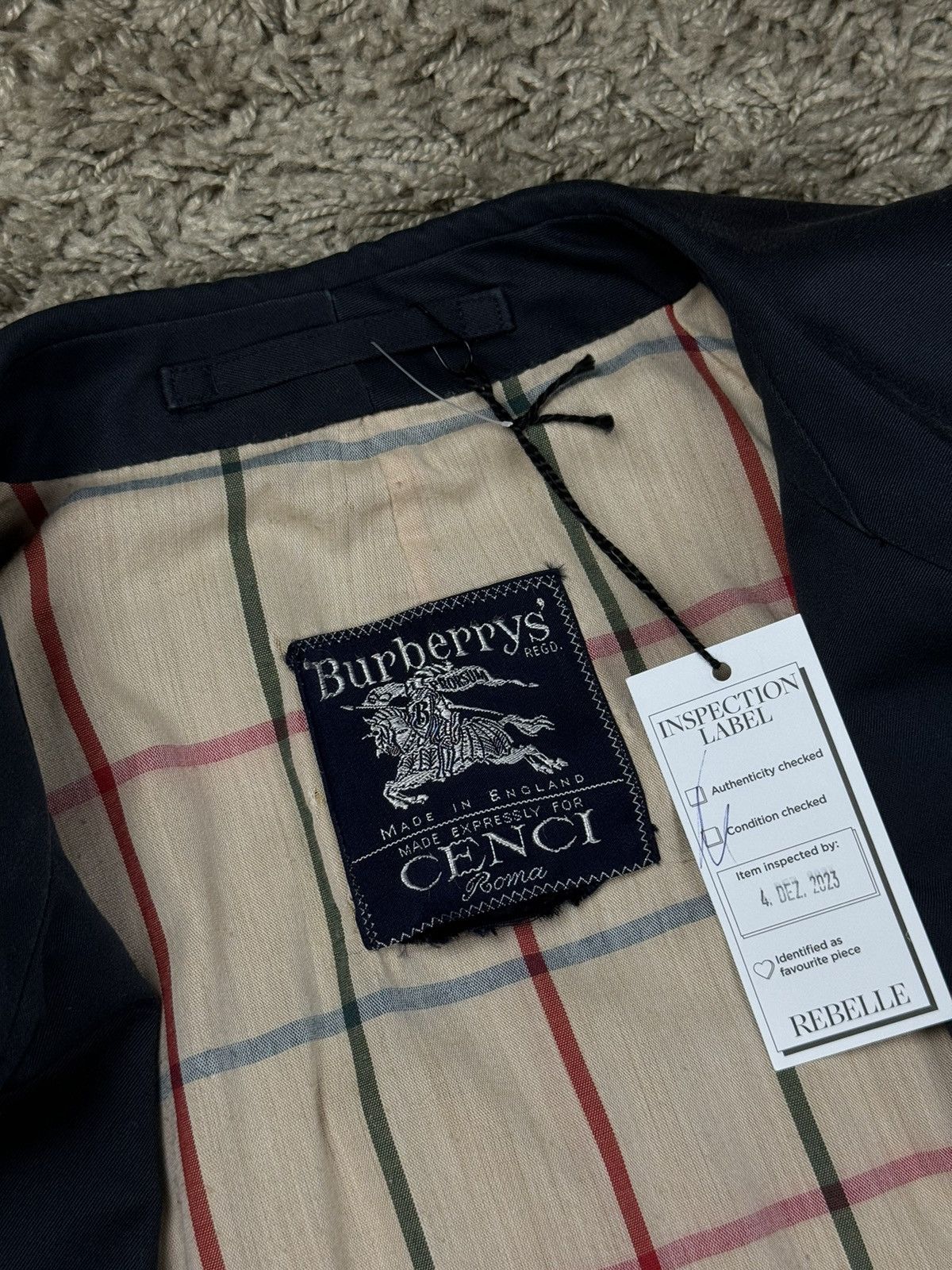 Burberry × Vintage Vintage trench coat Burberry original luxury streetwear item Size L / US 10 / IT 46 - 3 Thumbnail