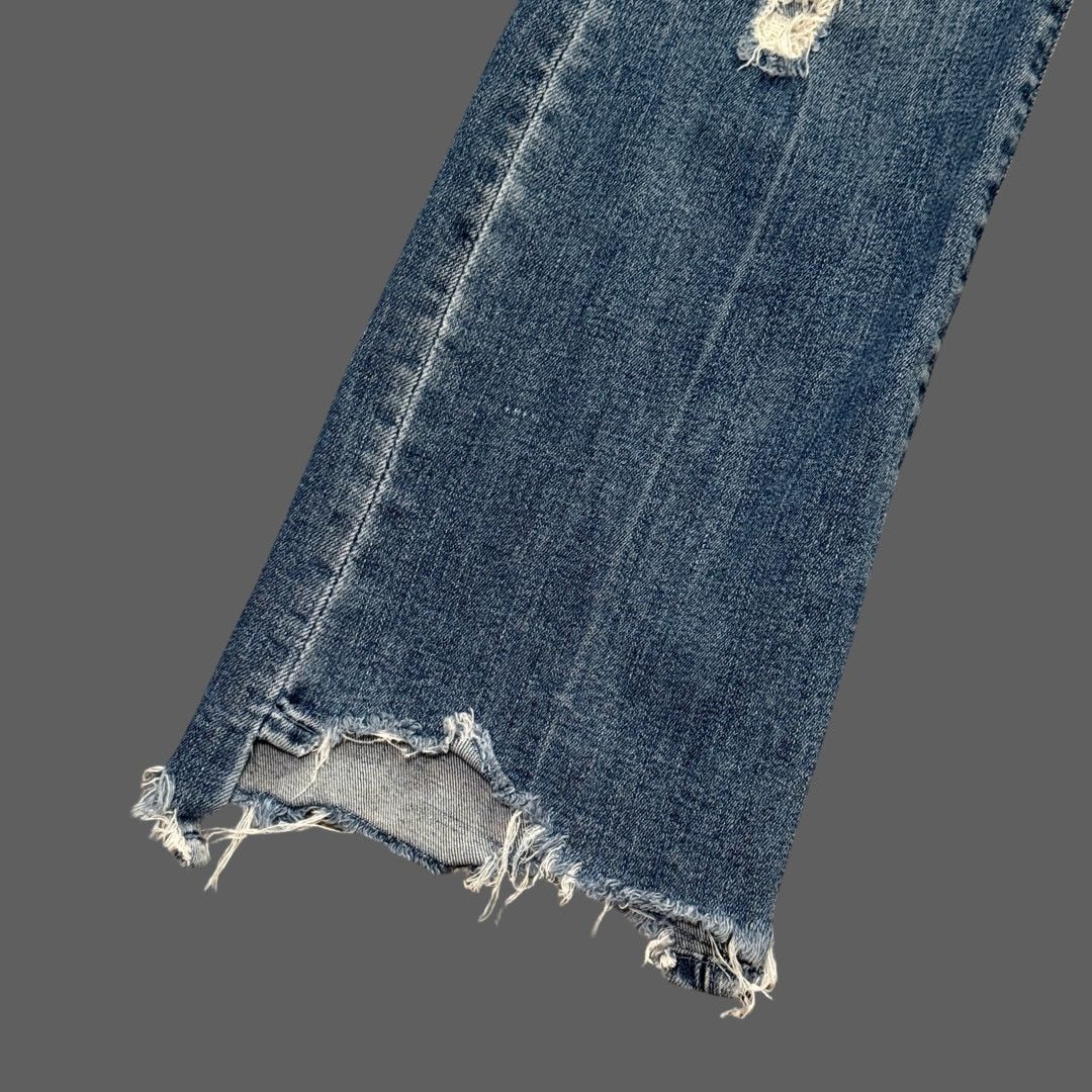 MOTHER Mother Insider Crop Step Fray Jeans Dancing on Coals 27 Size 27" / US 4 / IT 40 - 2 Thumbnail