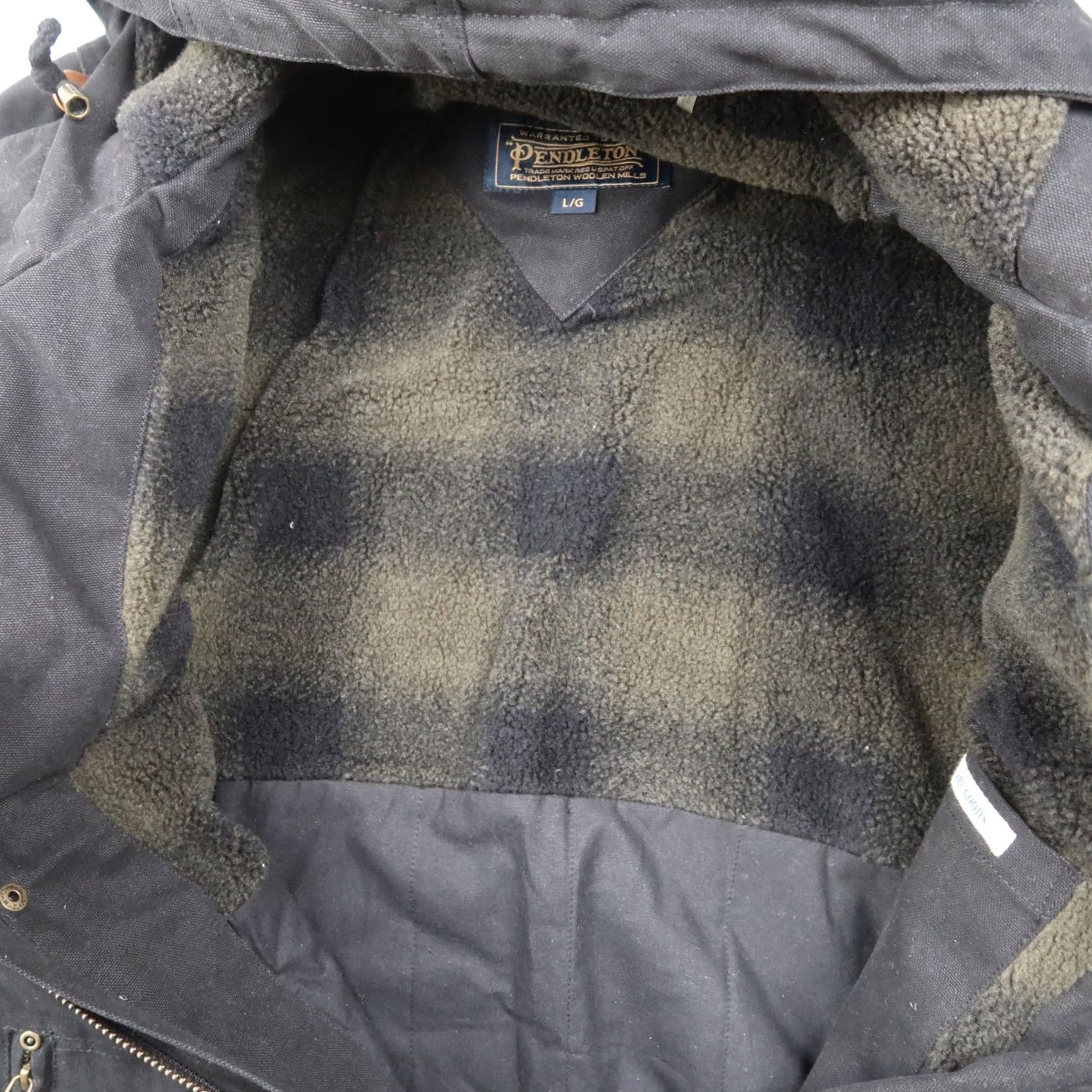 Pendleton Pendleton Hooded Timber Cruiser Jacket Black Canvas Outdoor Mens L Large Size US L / EU 52-54 / 3 - 6 Thumbnail