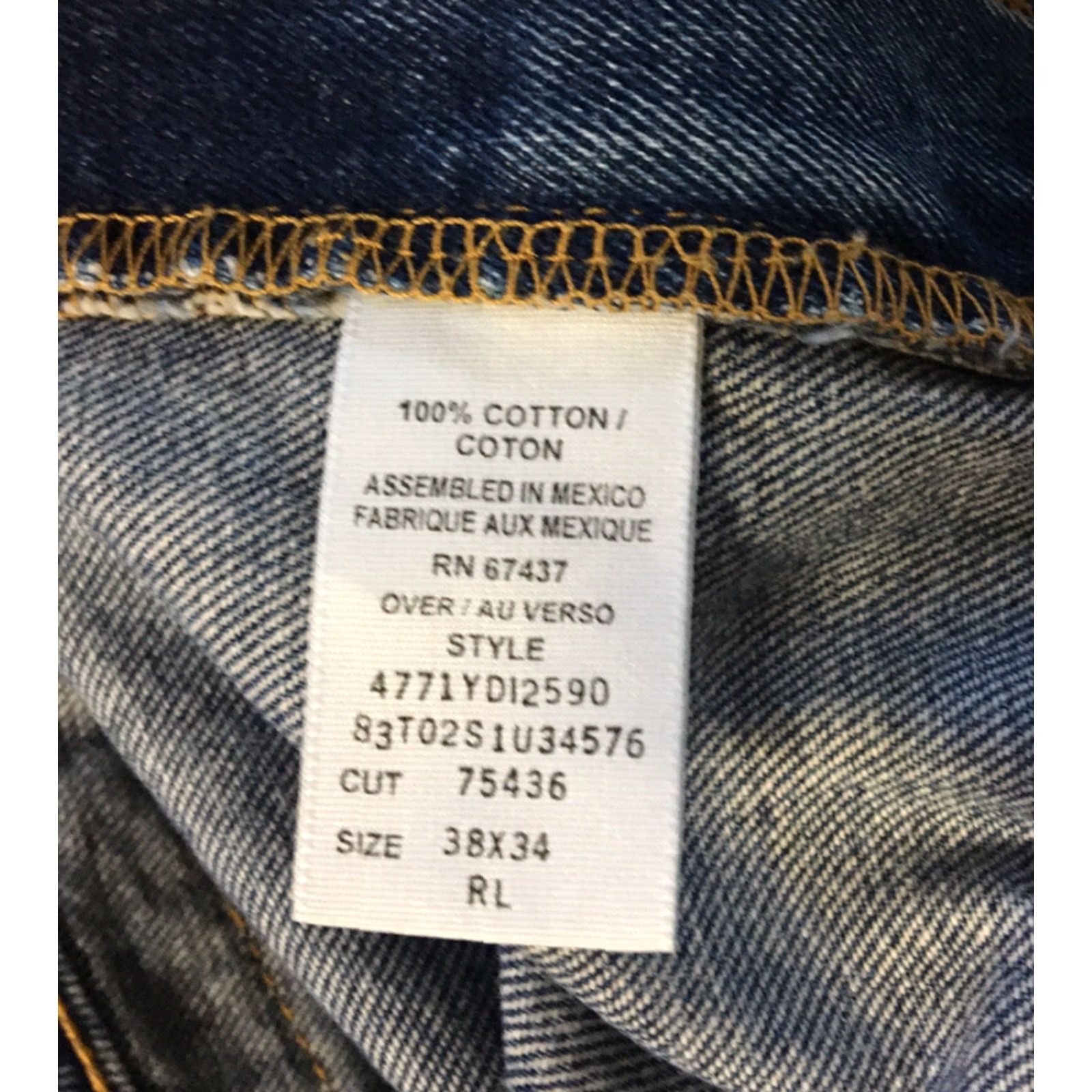 Polo Ralph Lauren VINTAGE Polo Ralph Lauren Jeans 38/35 Men Jeans Blue 90s Workwear Hip Hop Biker Cowboy Western Retro Rock Punk Hiking Camping USA Size US M / EU 48-50 / 2 - 6 Thumbnail
