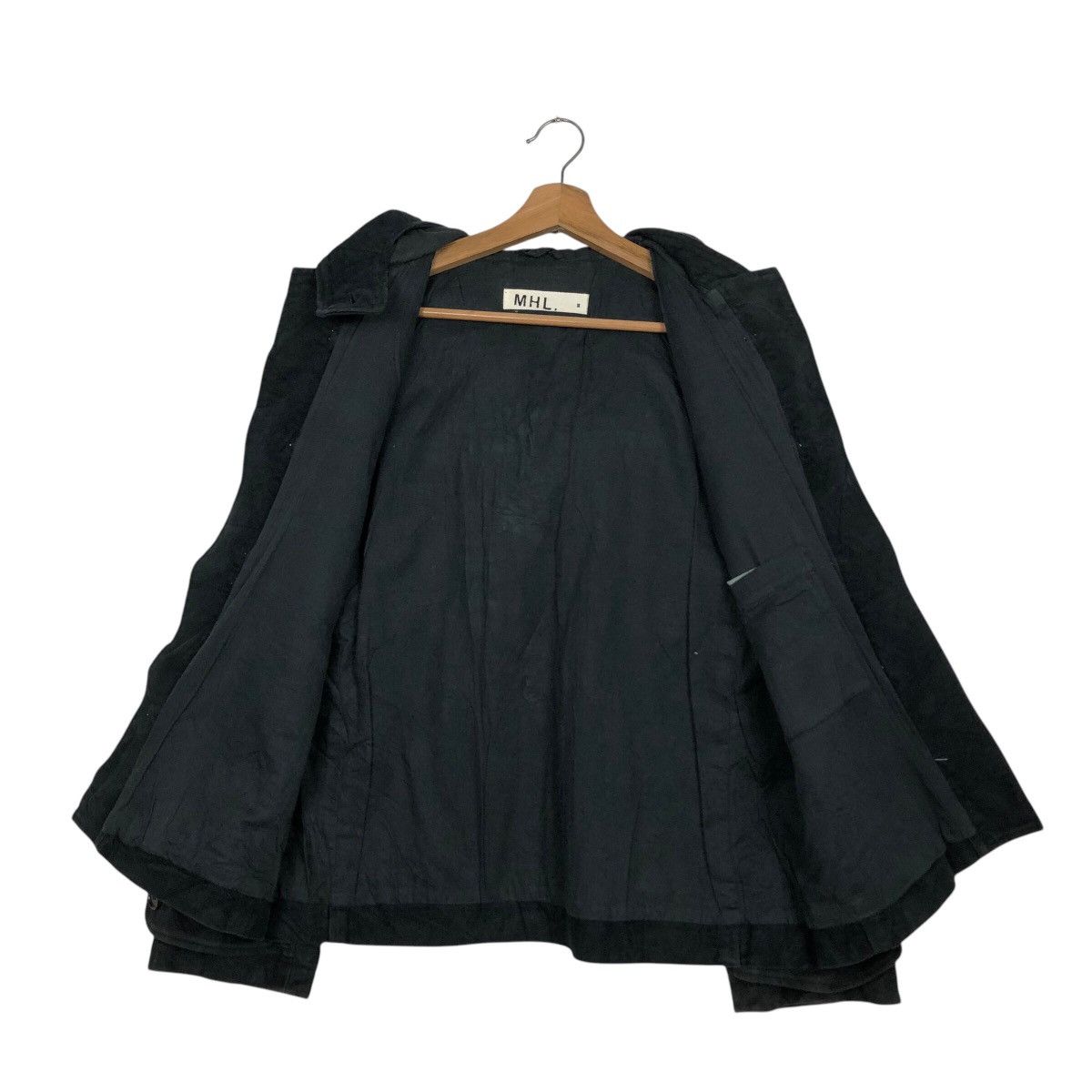 Japanese Brand 📌Rich Black Vintage Chore Jacket MHL Margaret Howell Size US M / EU 48-50 / 2 - 14 Thumbnail