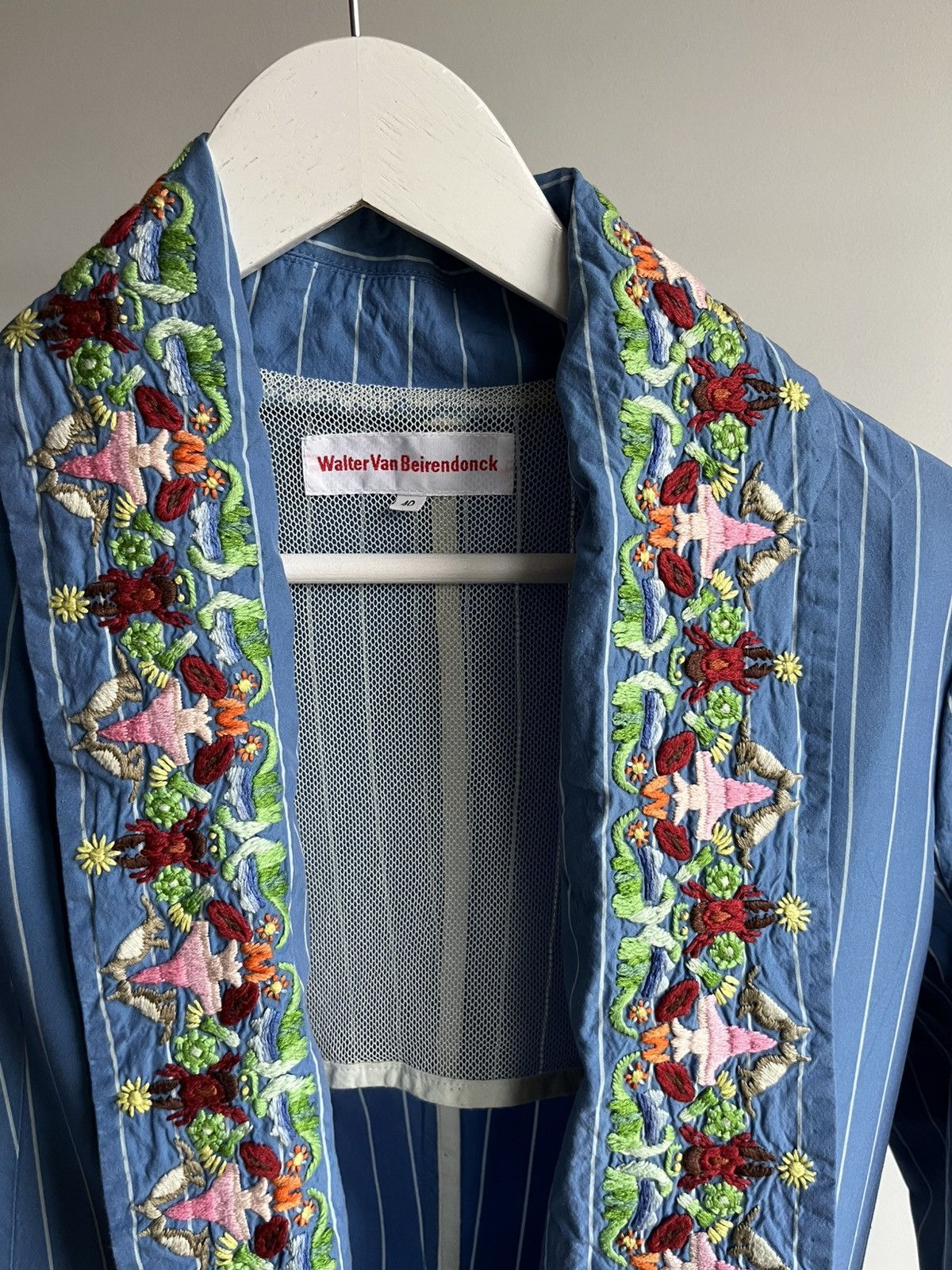 Walter Van Beirendonck Walter van Beirendonck SS06 runway embroidered folk blazer Size M / US 6-8 / IT 42-44 - 6 Thumbnail