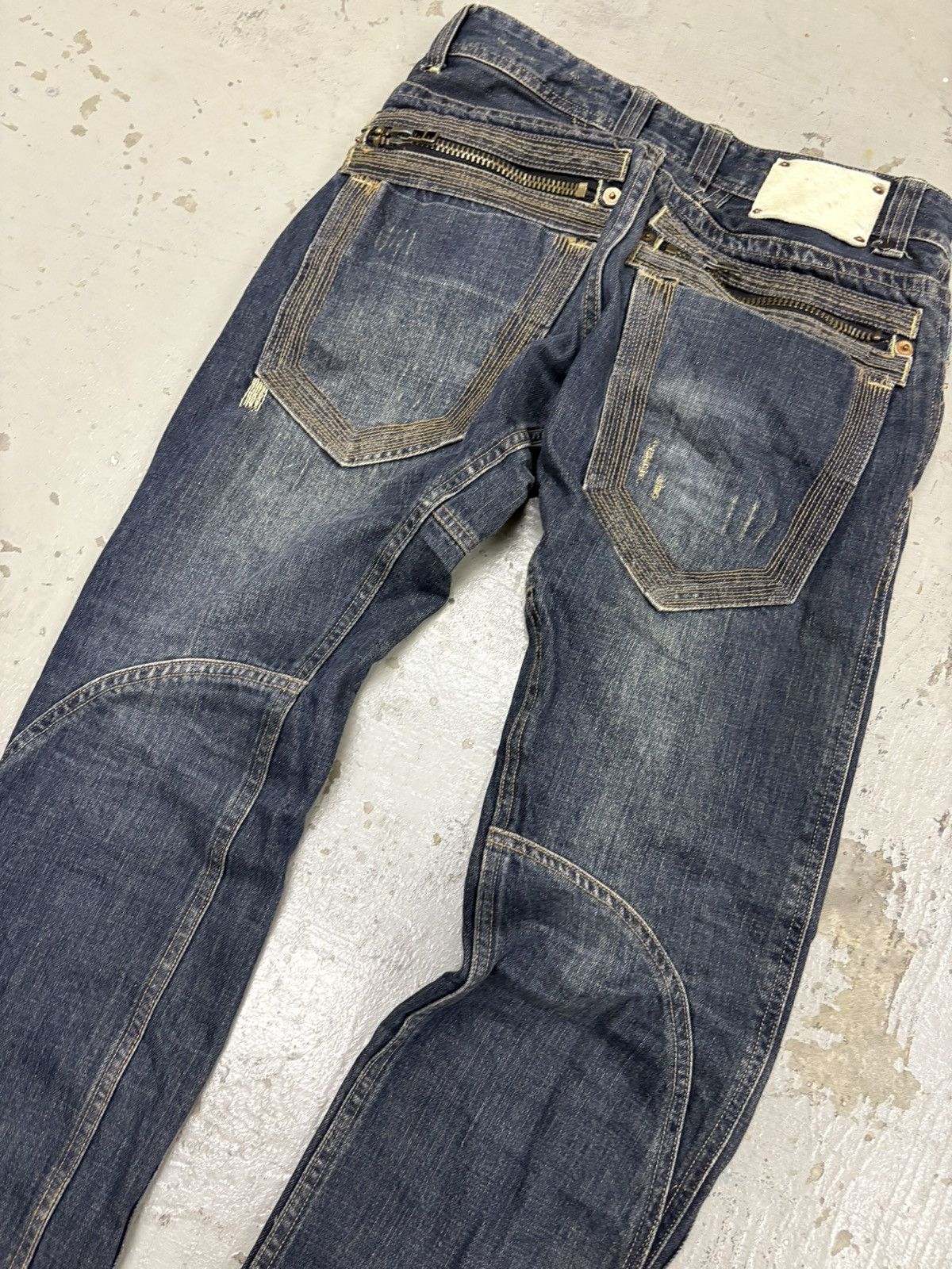 Engineered Garments PAINTED DISTRESSED DENIM BY URBAN CRAFT Size US 31 - 15 Thumbnail