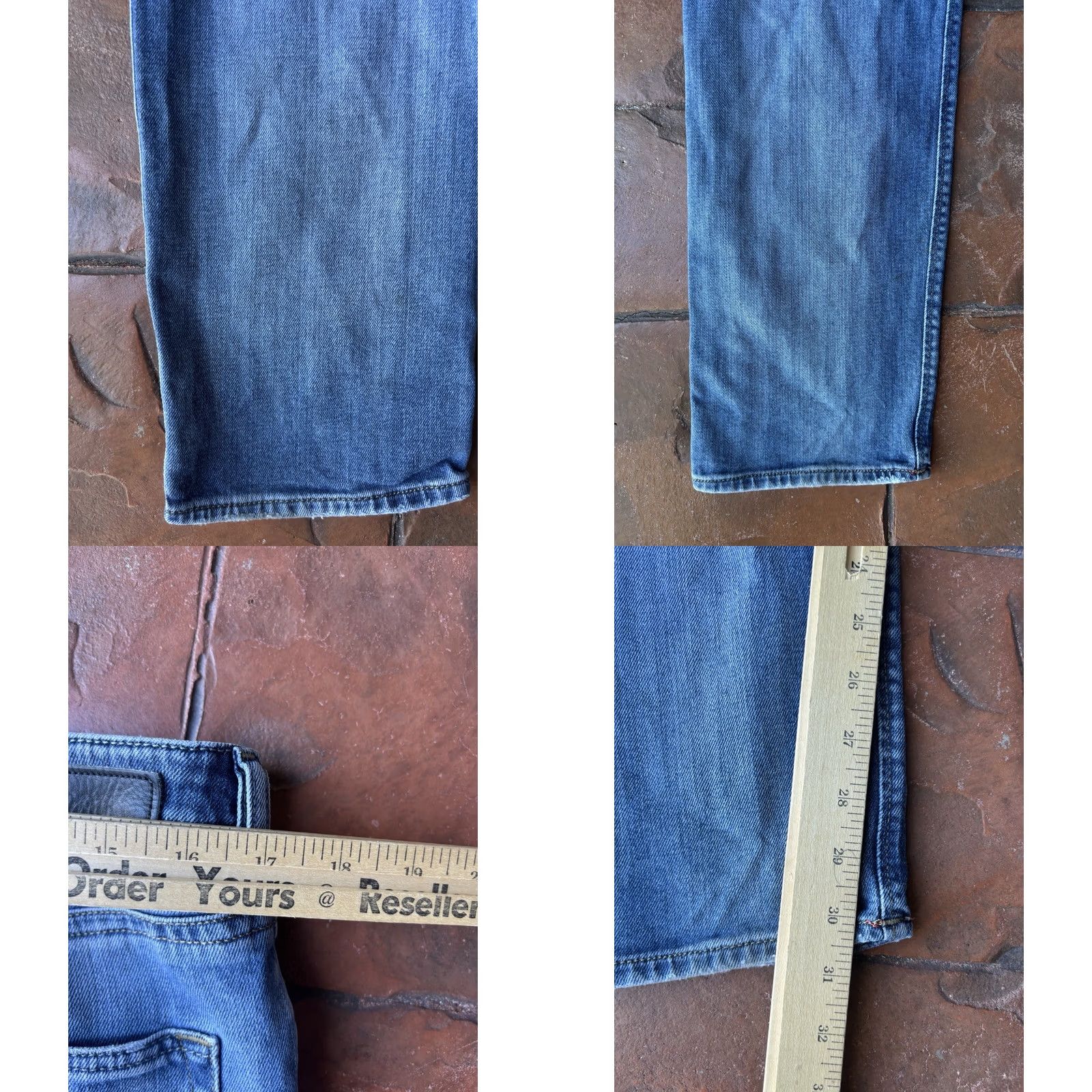 Diesel Diesel Buster Jeans Men’s 34x32 Blue Distressed Button Fly Slim Tapered Regular Denim 5-Pocket Baggy? (Clarify: “Baggy” not in original) Size US 34 / EU 50 - 9 Thumbnail