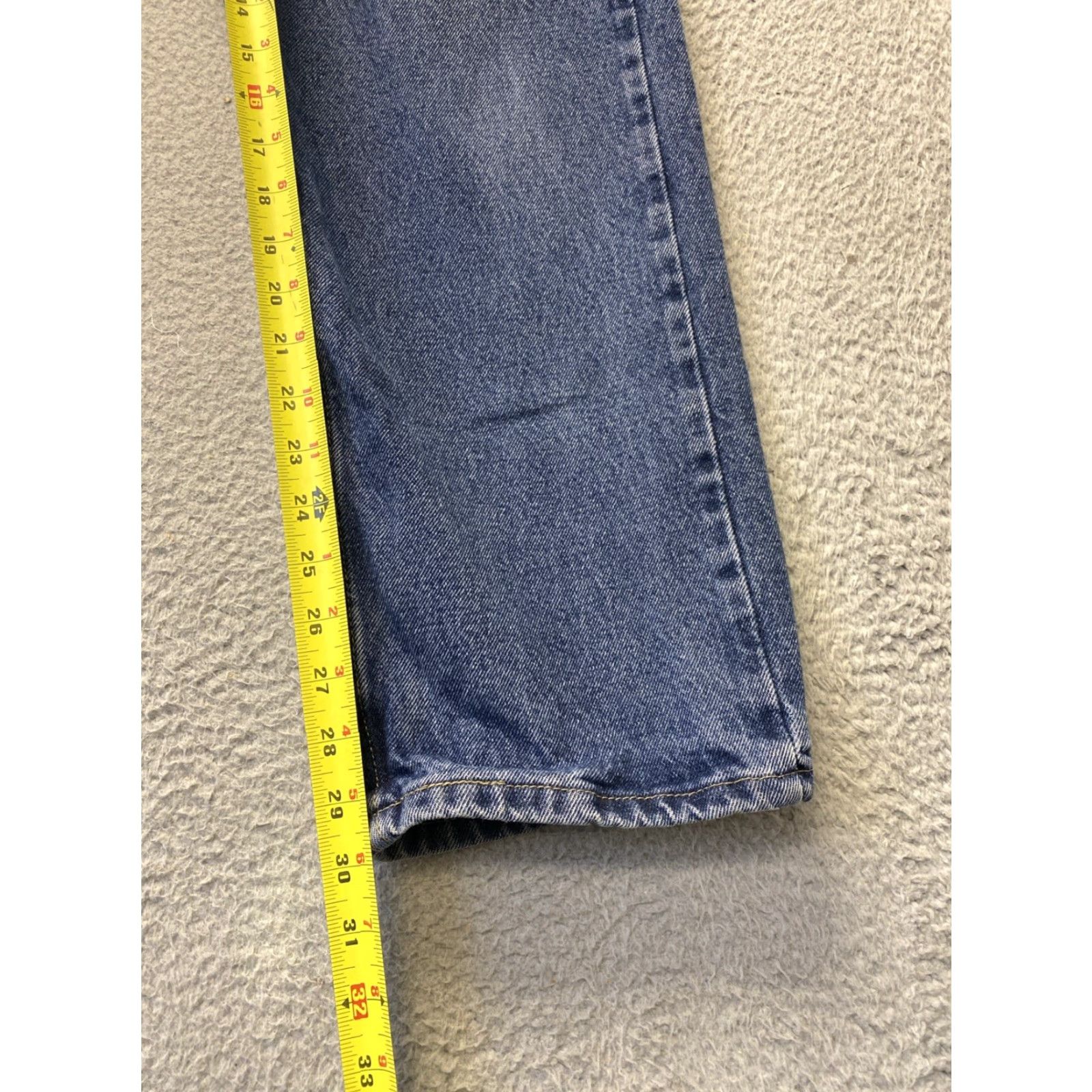 Wrangler VINTAGE Wrangler Jeans Mens 32x29 Straight Leg Denim 5-Pocket Zip Blue Cotton Workwear Classic Mens Size US 32 / EU 48 - 5 Thumbnail