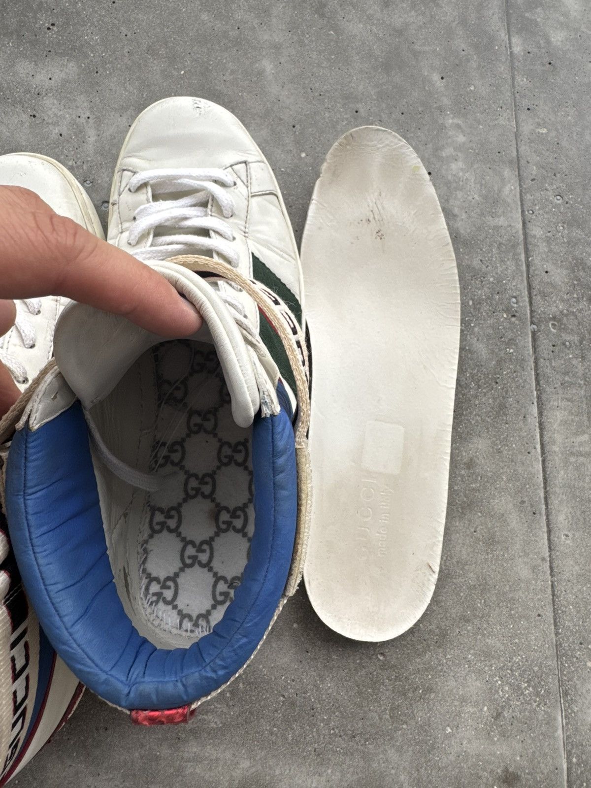 Gucci STEAL Gucci Ace High Strap GG hi-top sneakers designer Size US 7 / EU 40 - 8 Thumbnail