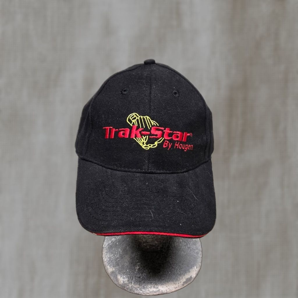 Vintage Track Star Adjustable Baseball Cap Hat - Black - Casual - Mens Size ONE SIZE - 1 Thumbnail