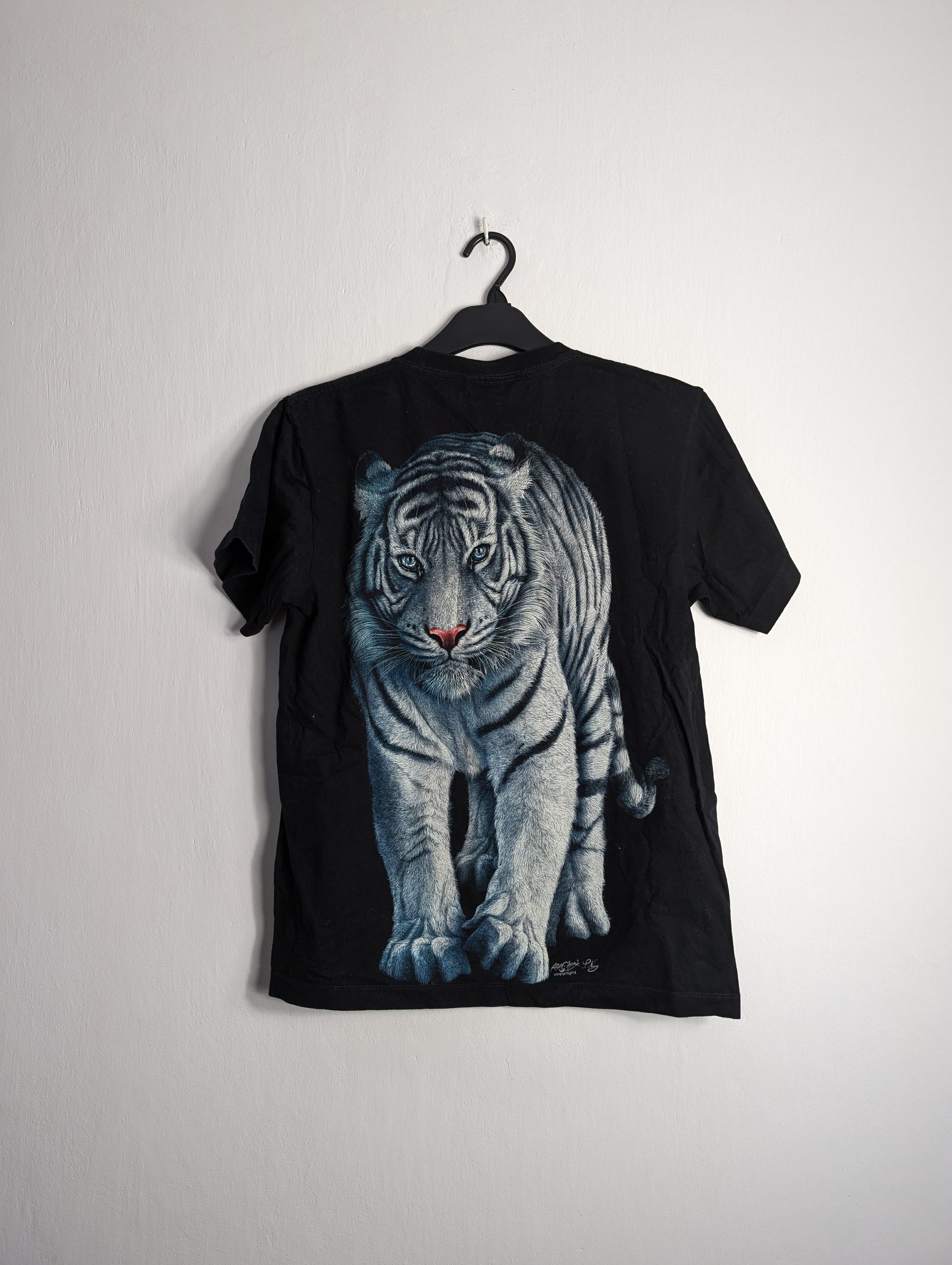 Vintage Vintage White Tiger Graphic Tee Size US M / EU 48-50 / 2 - 3 Thumbnail