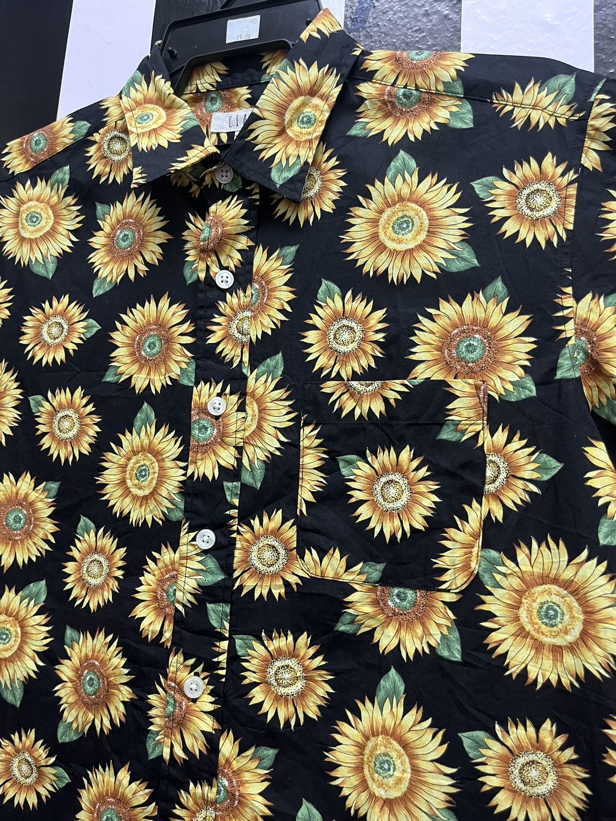 Ciaopanic × Japanese Brand CIAO Camp-Collar Floral-Print Sunflower Shirt Made in Japan Size US M / EU 48-50 / 2 - 2 Thumbnail