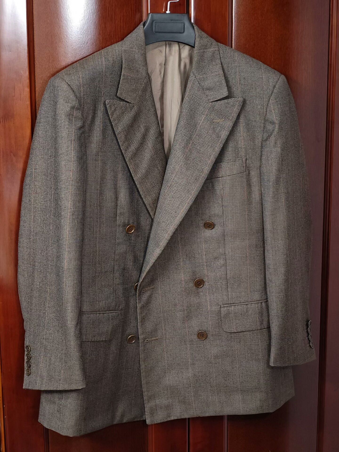 Luciano Barbera Luciano Barbera Brown Wool Suit Jacket Size US M / EU 48-50 / 2 - 1 Thumbnail