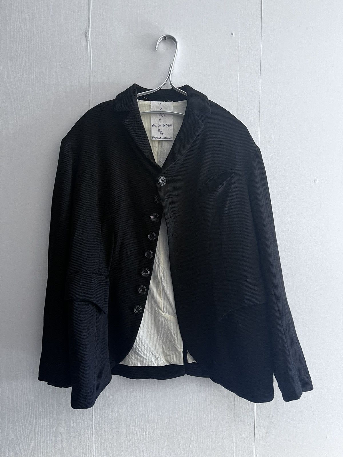 John Alexander Skelton Black Linen Ogmore Jacket | Grailed