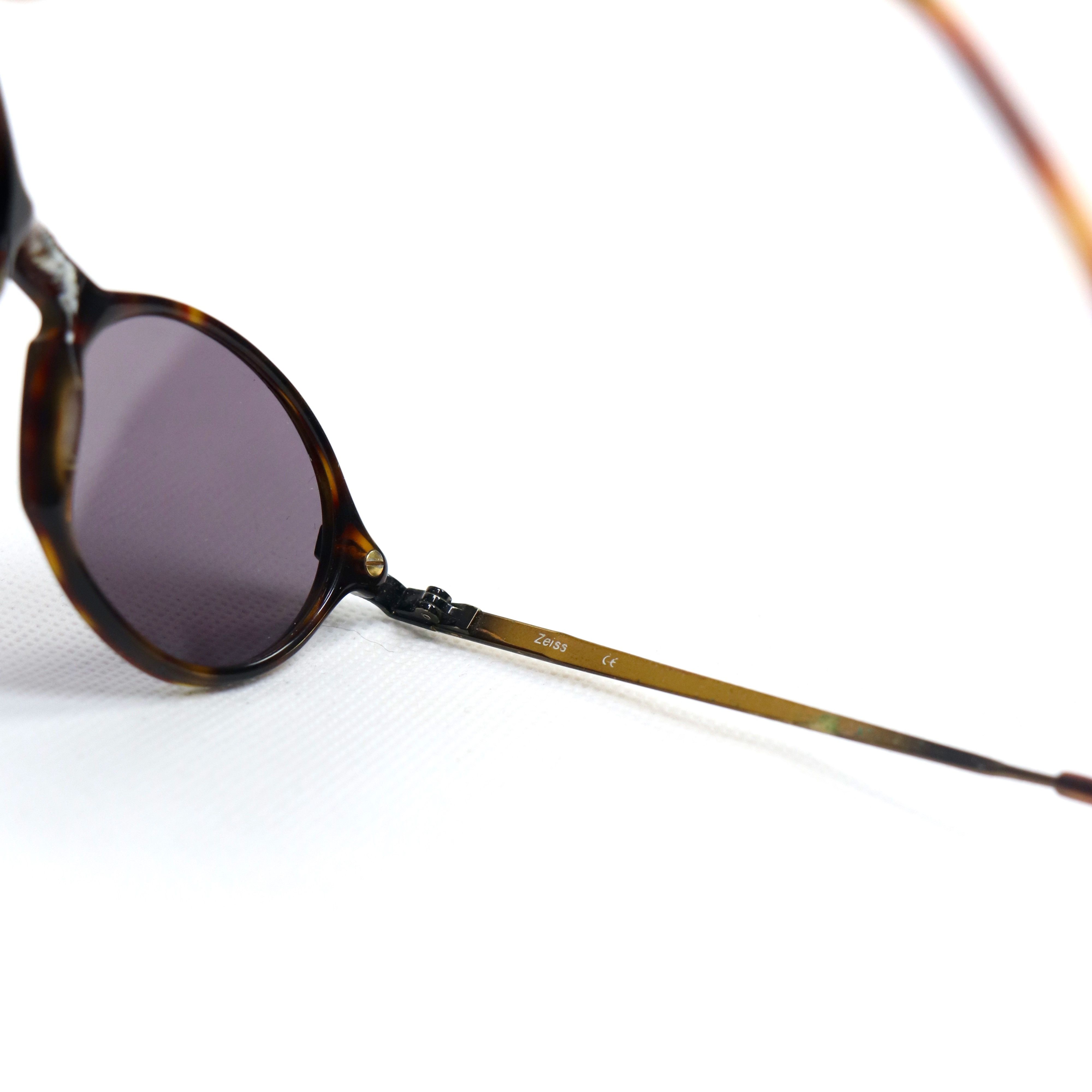Vintage Zeiss round burned steel slim sunglasses Size ONE SIZE - 3 Thumbnail
