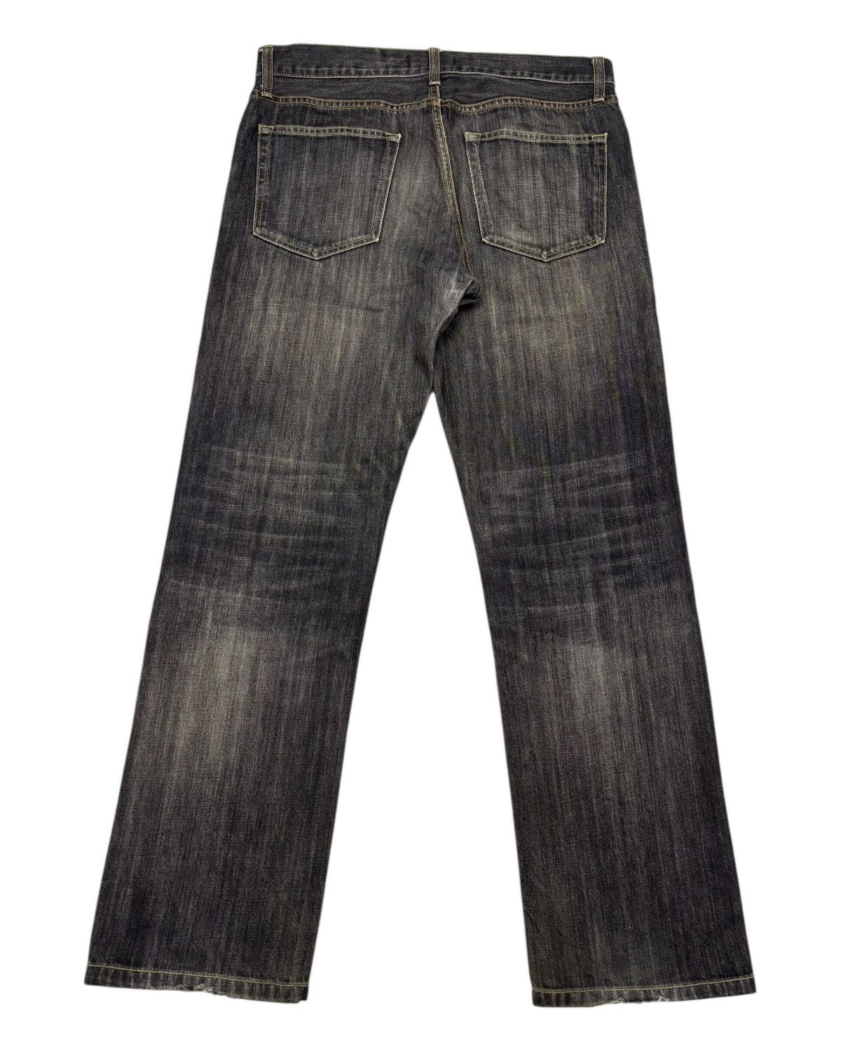 Undercover RUSTY BLACK BAGGY JEANS UNIQLO DISTRESSED DENIM Size US 34 / EU 50 - 2 Thumbnail
