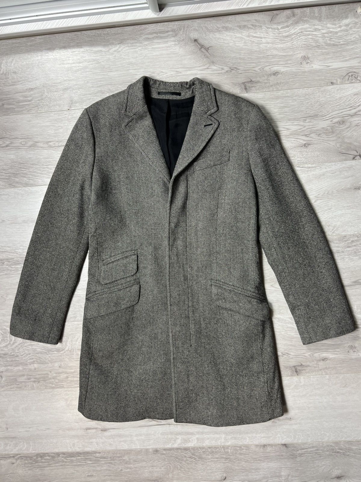 Reiss Reiss Sundown Wool Gray Coat Single Breasted Men’s Size S Size US S / EU 44-46 / 1 - 1 Thumbnail