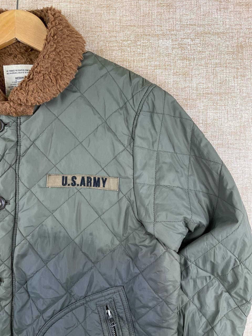 Vintage Vintage Back Number US Air Force Quilted Button Jacket Size US M / EU 48-50 / 2 - 7 Thumbnail