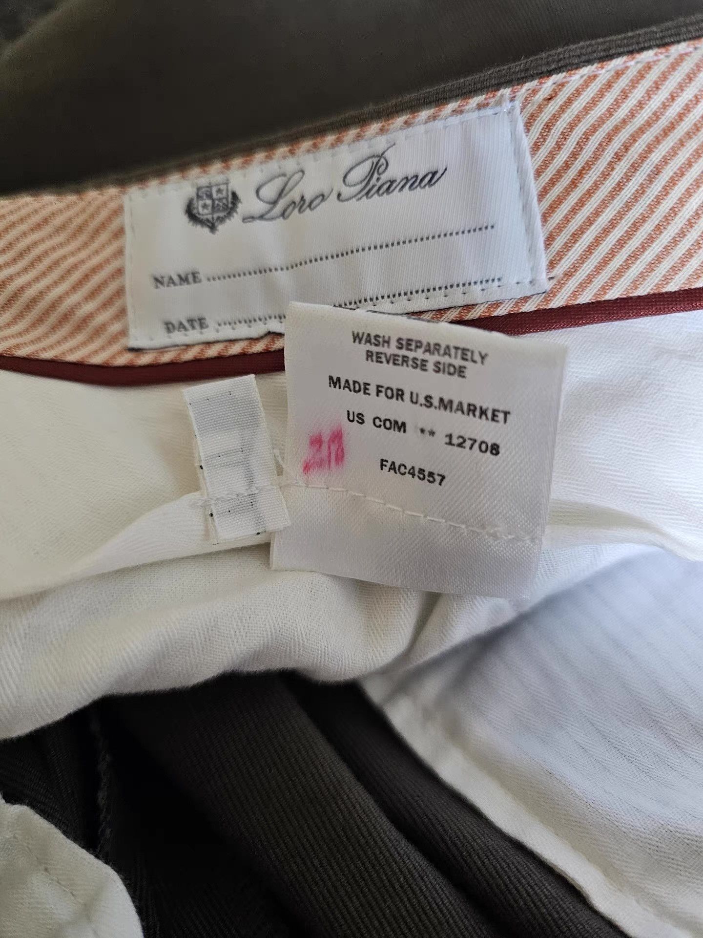 Loro Piana Loro Piana Men's Casual Pants Q4 Size US 40 / EU 56 - 8 Thumbnail