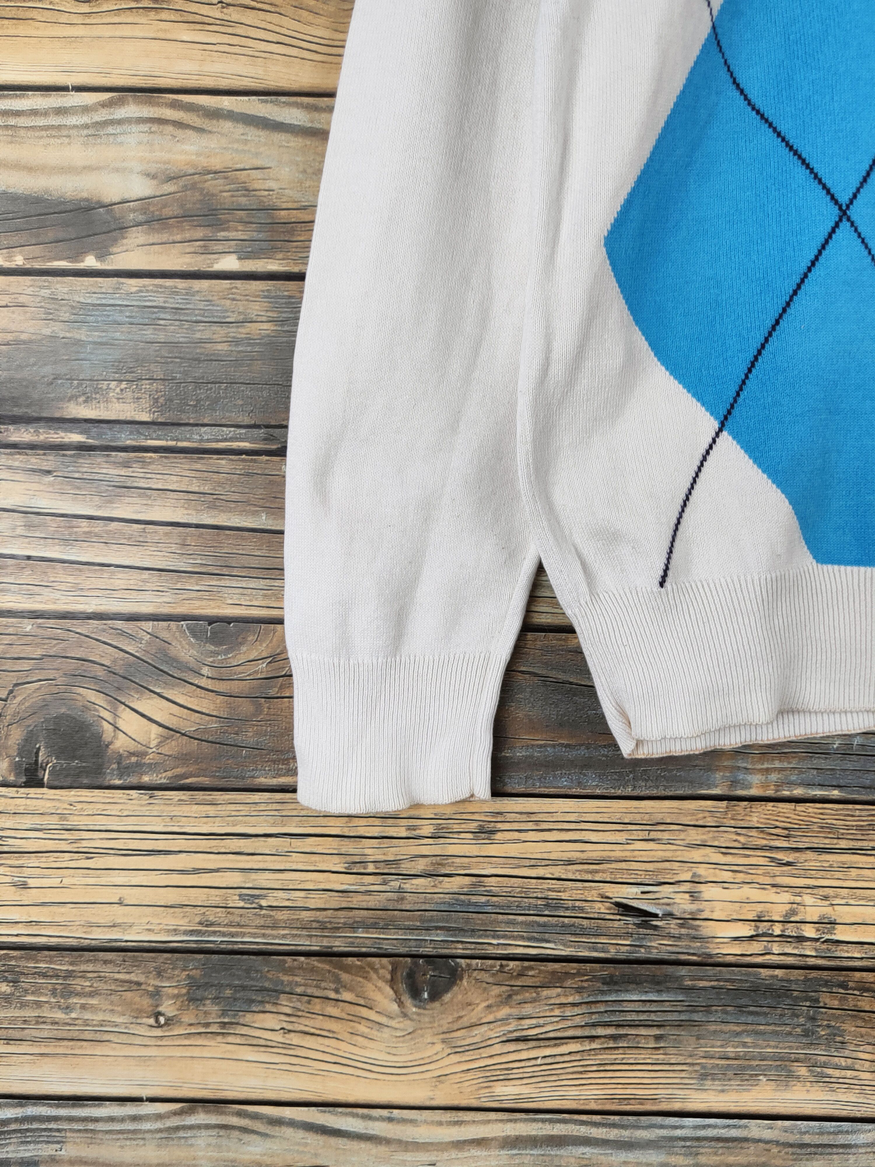Fred Perry DL Fred Perry White Blue Knitwear Sweatshirts #46-126 Size US S / EU 44-46 / 1 - 5 Thumbnail