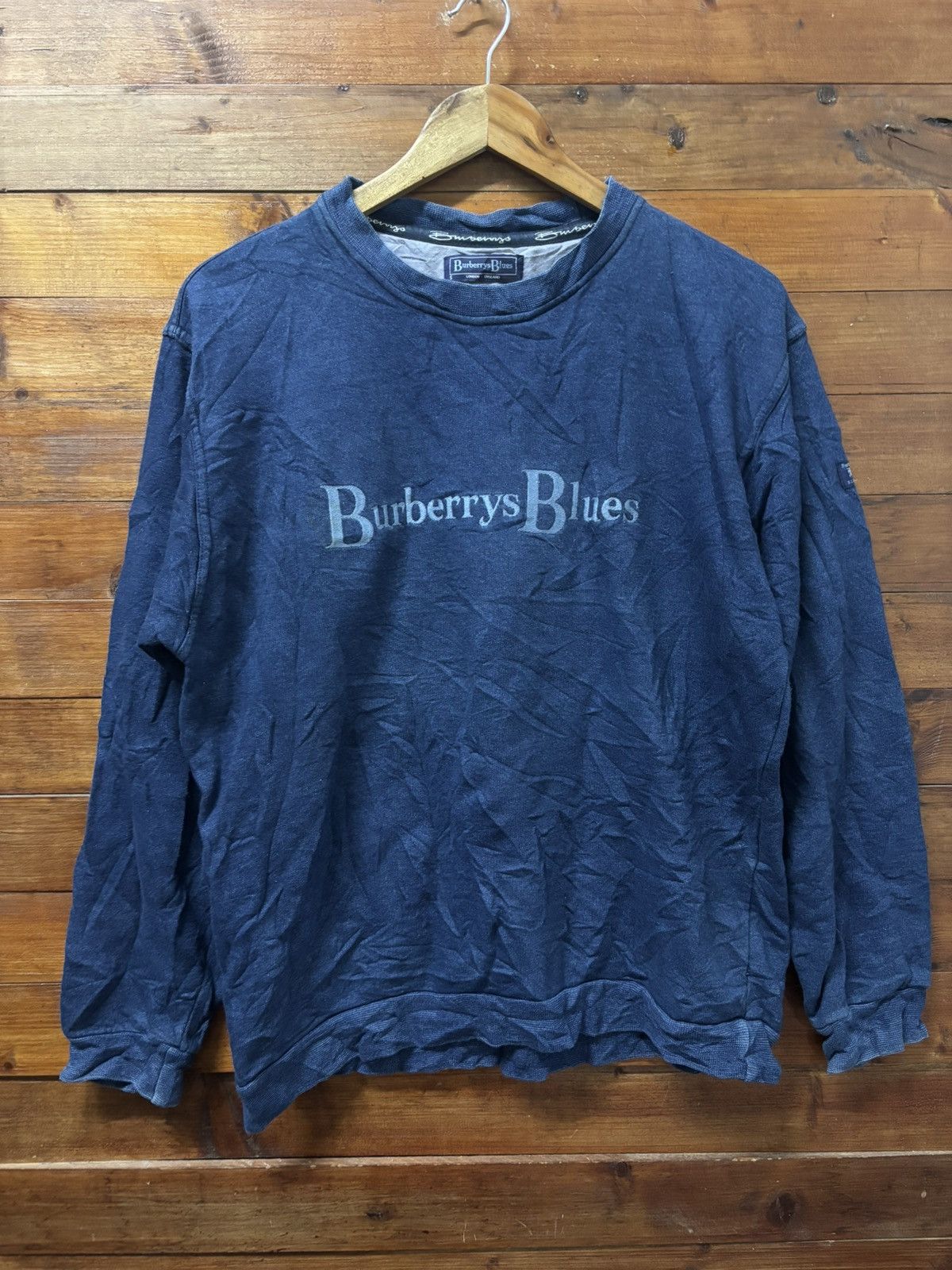 Burberry Vintage burberrys blues embroidery sweatshirt Size US S / EU 44-46 / 1 - 1 Thumbnail
