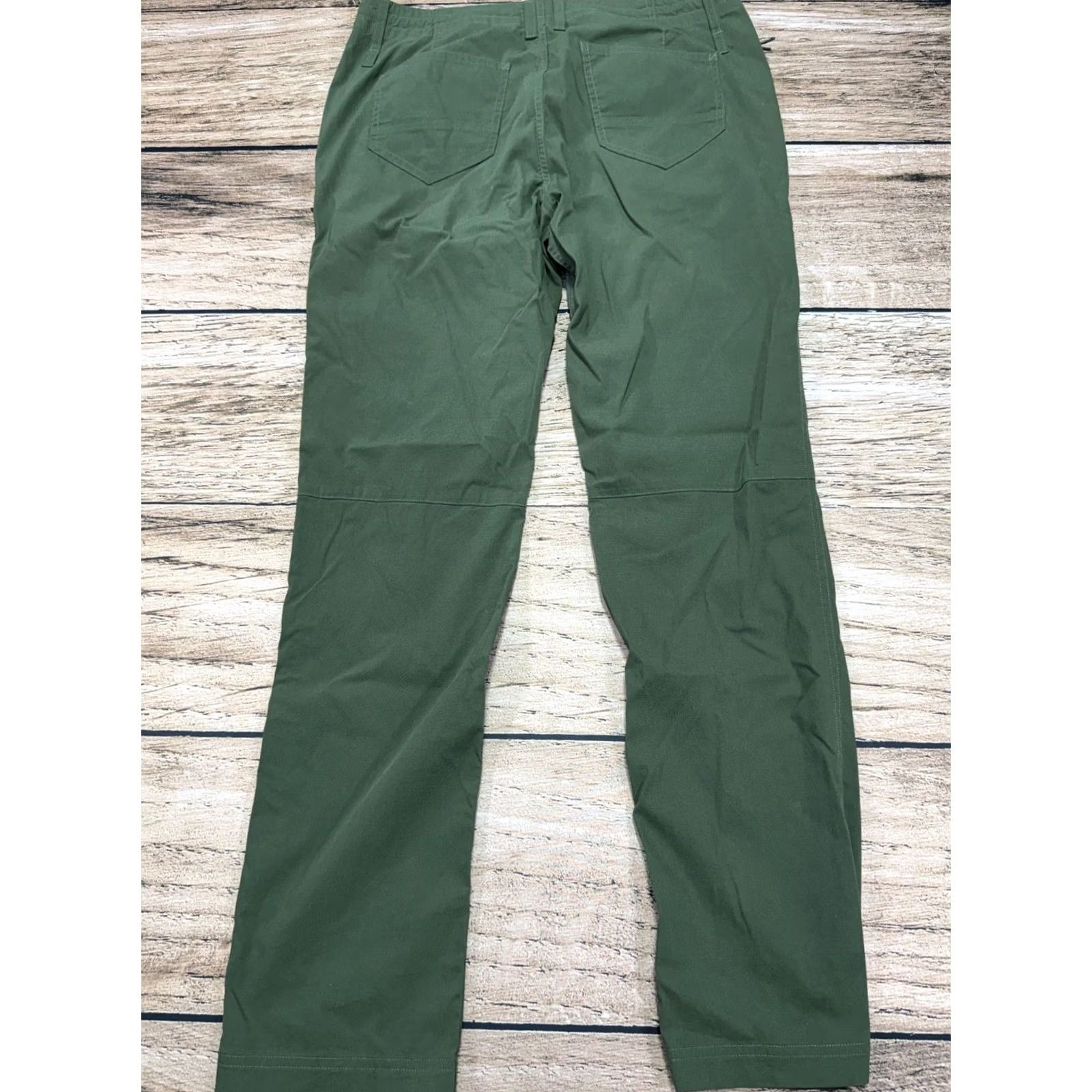 Vintage Proof Pants Mens 34 Green Zip Pocket Hiking Lightweight Chino Drawstring Casual Everyday Straight Leg Pant Size US 34 / EU 50 - 4 Thumbnail