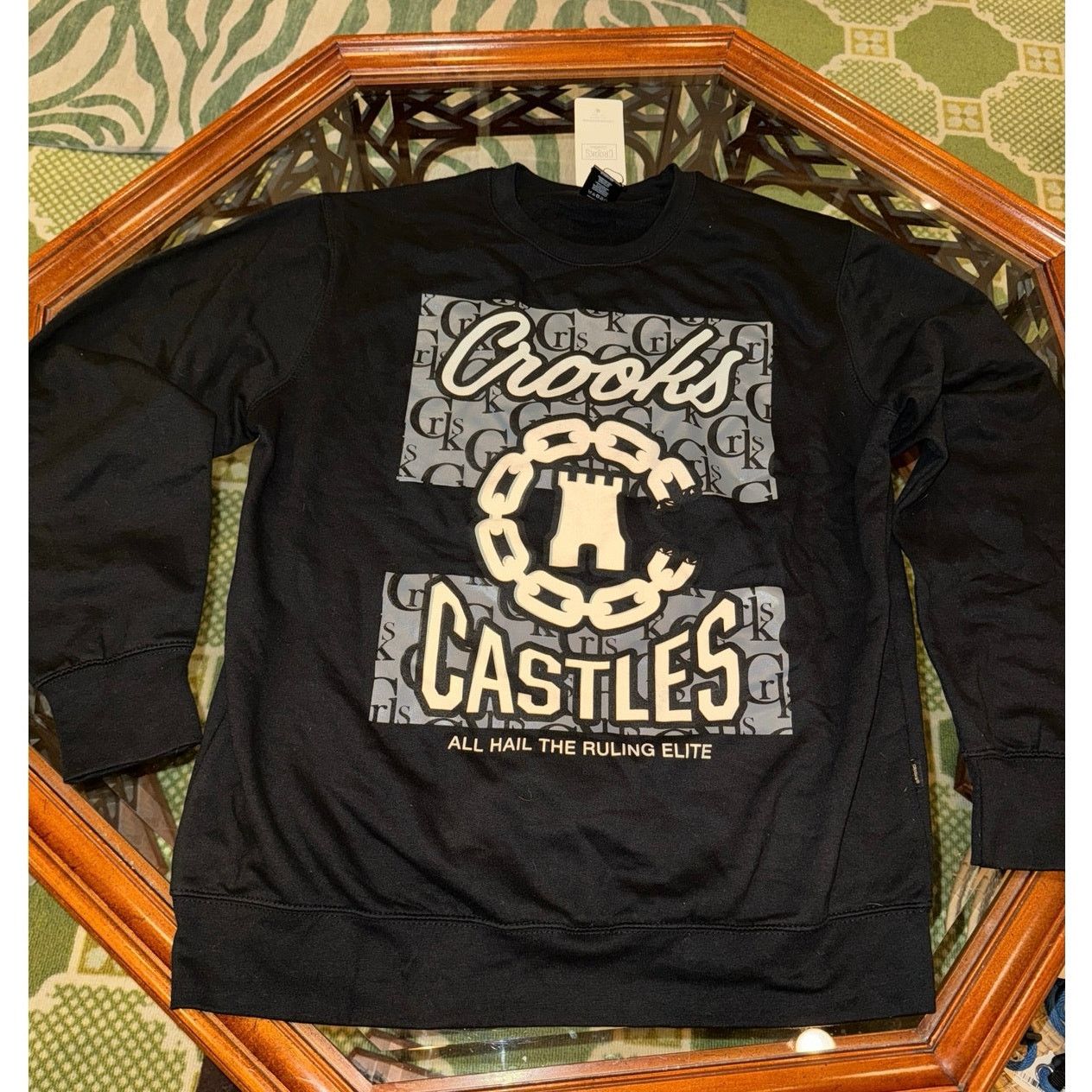 Crooks & Castles Crooks & Castles All Hail Ruling Elite Monogram Sweatshirt Size US XL / EU 56 / 4 - 9 Thumbnail