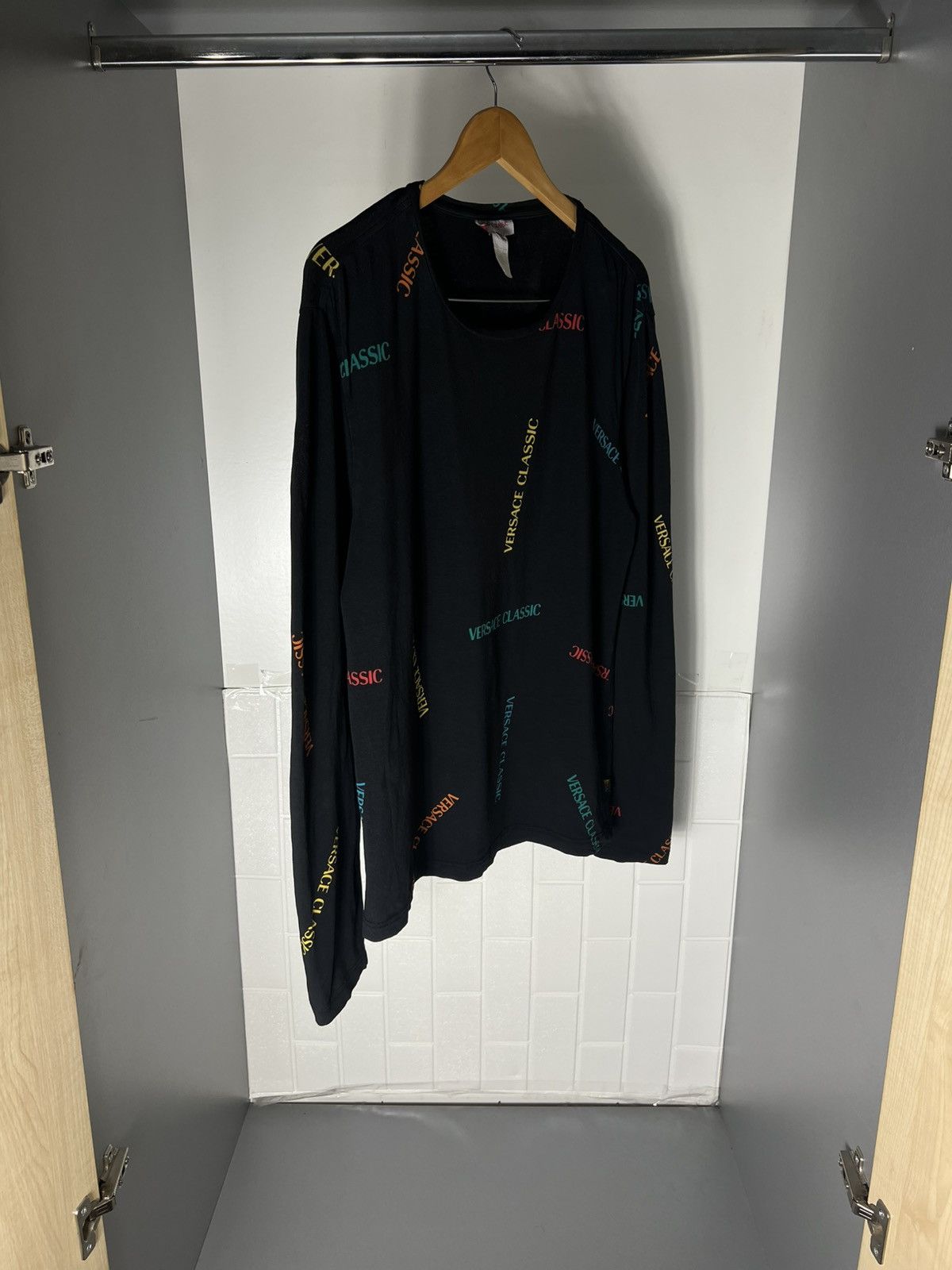 Versace VINTAGE VERSACE CLASSIC ITALIAN DESIGNER RETRO MONOGRAM 90s Size US XL / EU 56 / 4 - 3 Thumbnail