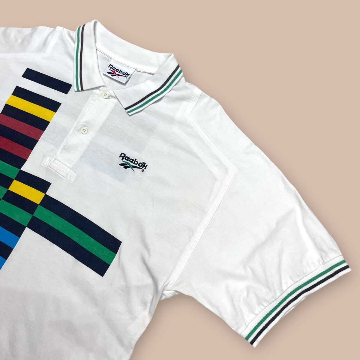 Reebok Vintage 90s Reebok Michael Chang Tennis Polo Shirt Size US L / EU 52-54 / 3 - 6 Thumbnail