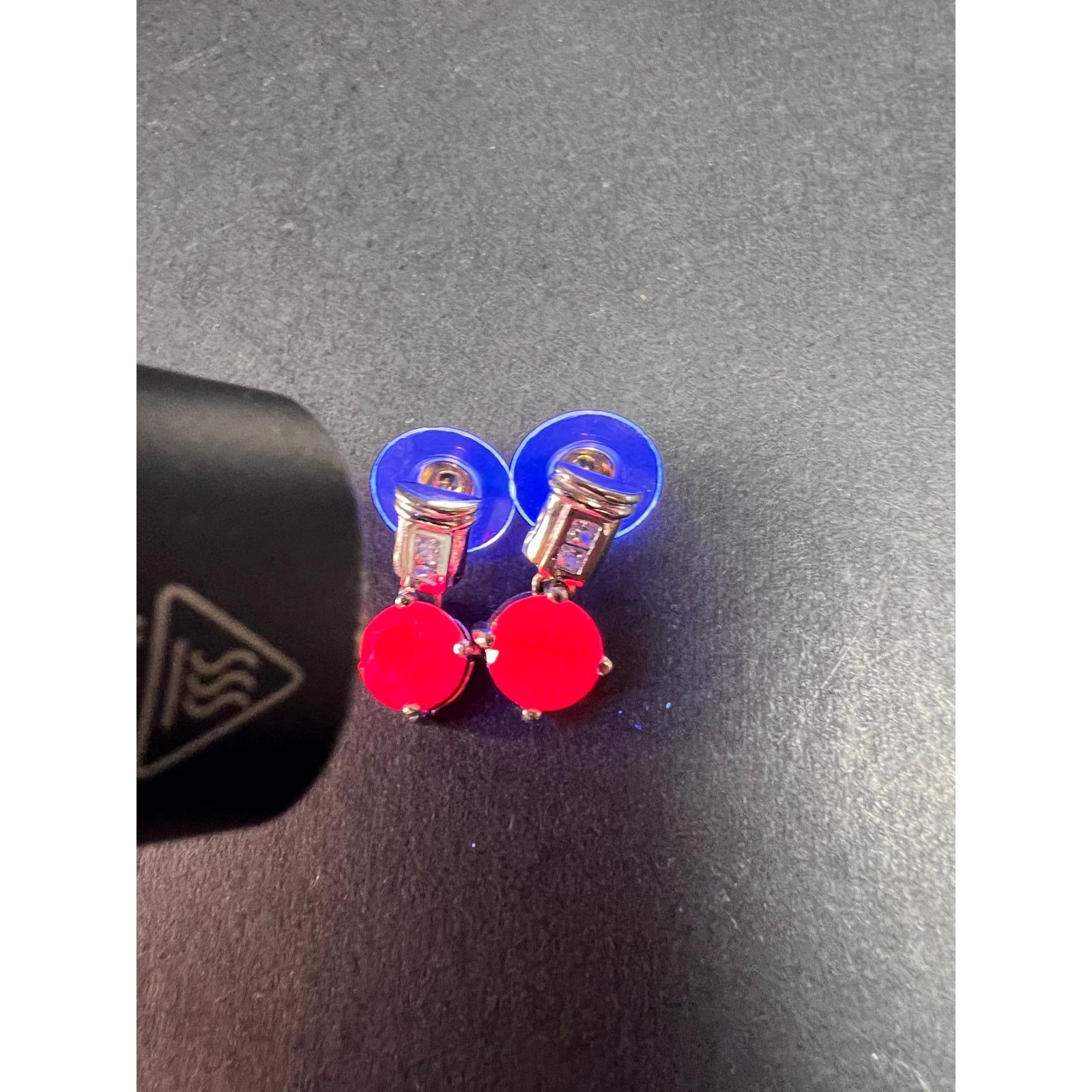 Other Lab purple sapphire and topaz sterling silver earrings Size ONE SIZE - 3 Thumbnail
