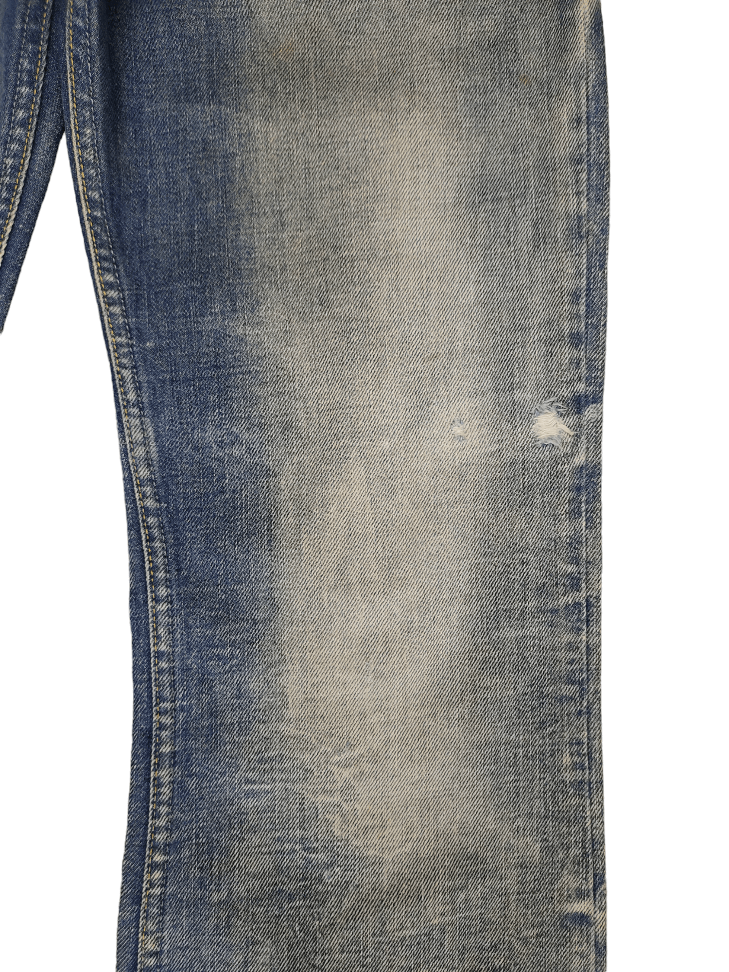 Diesel Flare Jeans Diesel 1dr Logo Distress Faded Boot Cut Y2k lgb Size US 30 / EU 46 - 15 Thumbnail