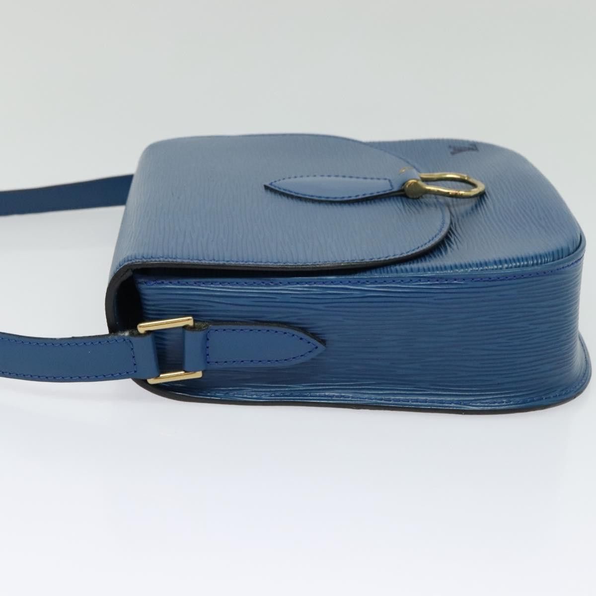 Louis Vuitton LOUIS VUITTON Epi Saint Cloud GM Shoulder Bag Toledo Blue Size ONE SIZE - 3 Thumbnail