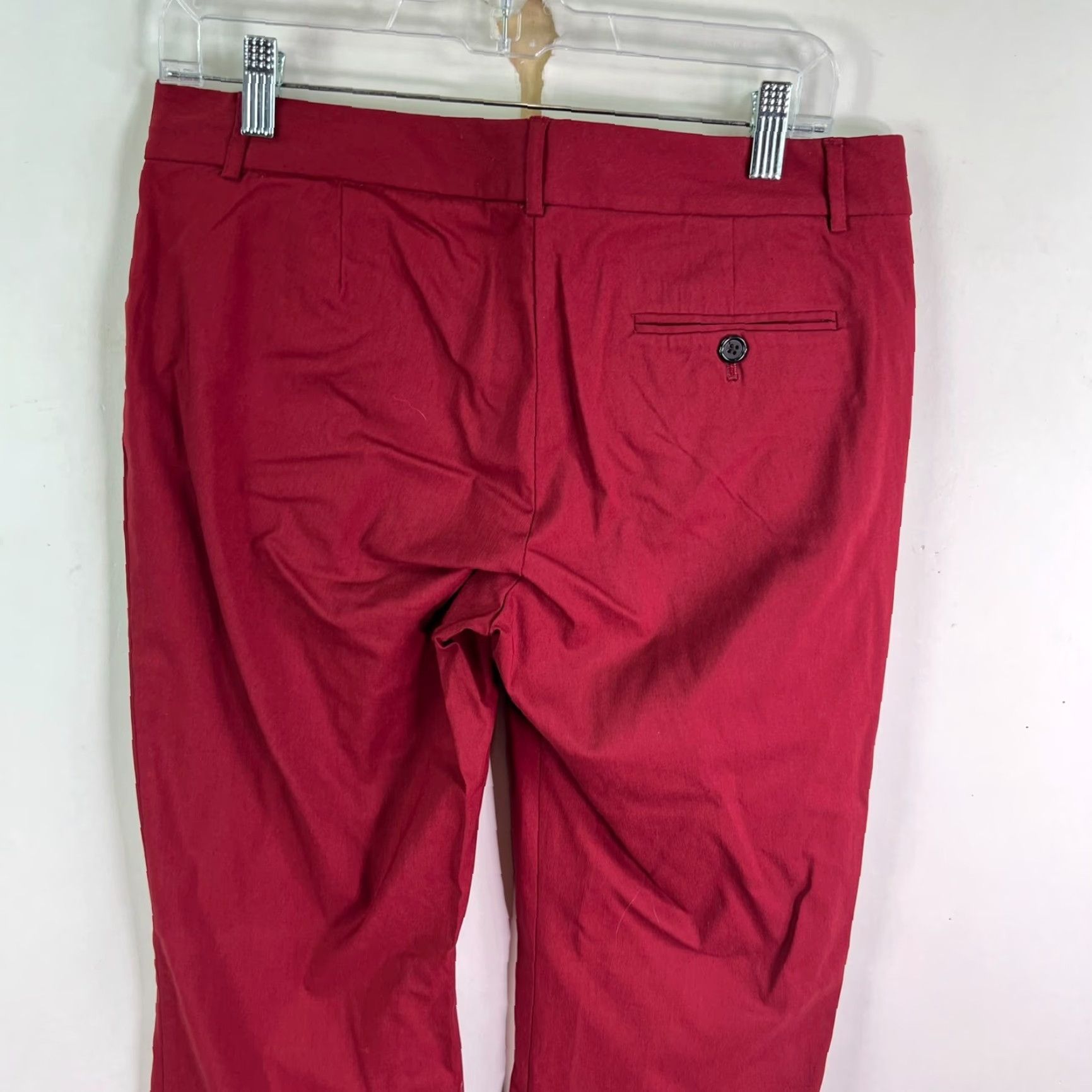 Vintage The Limited Drew Fit Wide Leg Pants Womens 8 Red Pocketed Size 30" / US 8 / IT 44 - 6 Thumbnail