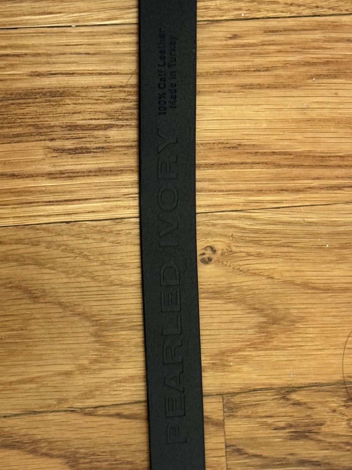 Other Pearled Ivory Pony Hair Leather Belt Size 34 - 6 Thumbnail