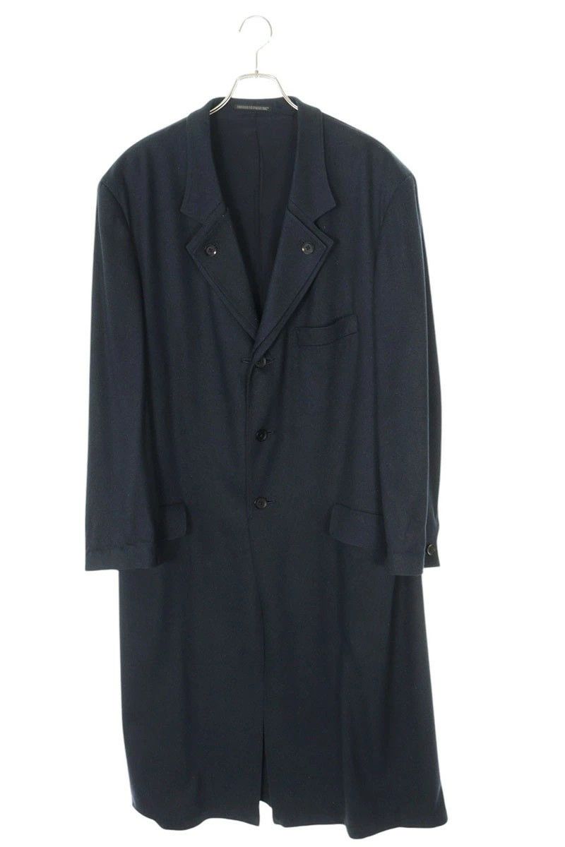 Yohji Yamamoto YOHJI YAMAMOTO POUR HOMME 23SS Silk Long Coat Size US L / EU 52-54 / 3 - 1 Thumbnail