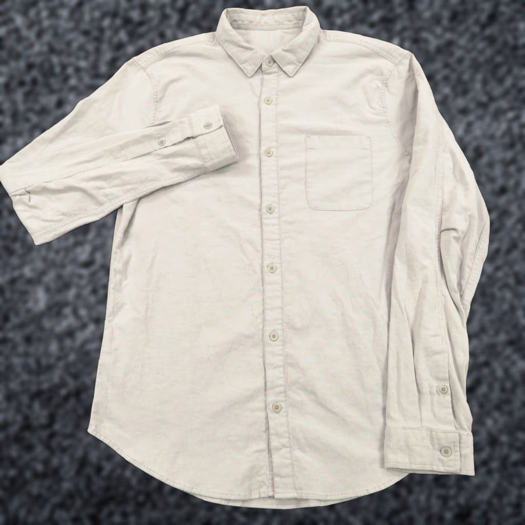 Lululemon Lululemon Shirt Men Medium Commission Oxford Button Down Light Grey Office Work Shirt Size US M / EU 48-50 / 2 - 1 Thumbnail