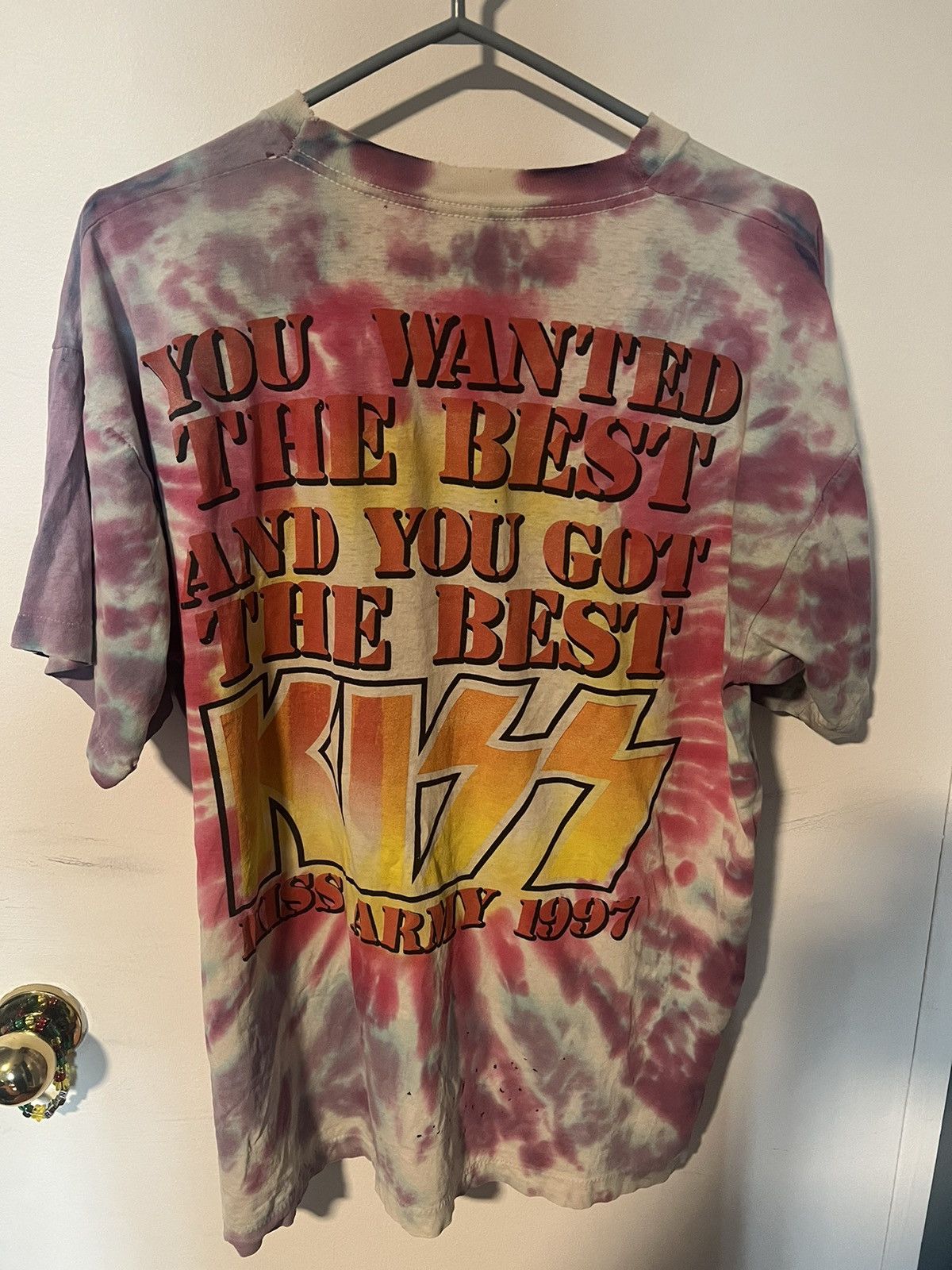 KISS ARMY 1997 kiss tour tee thrashed