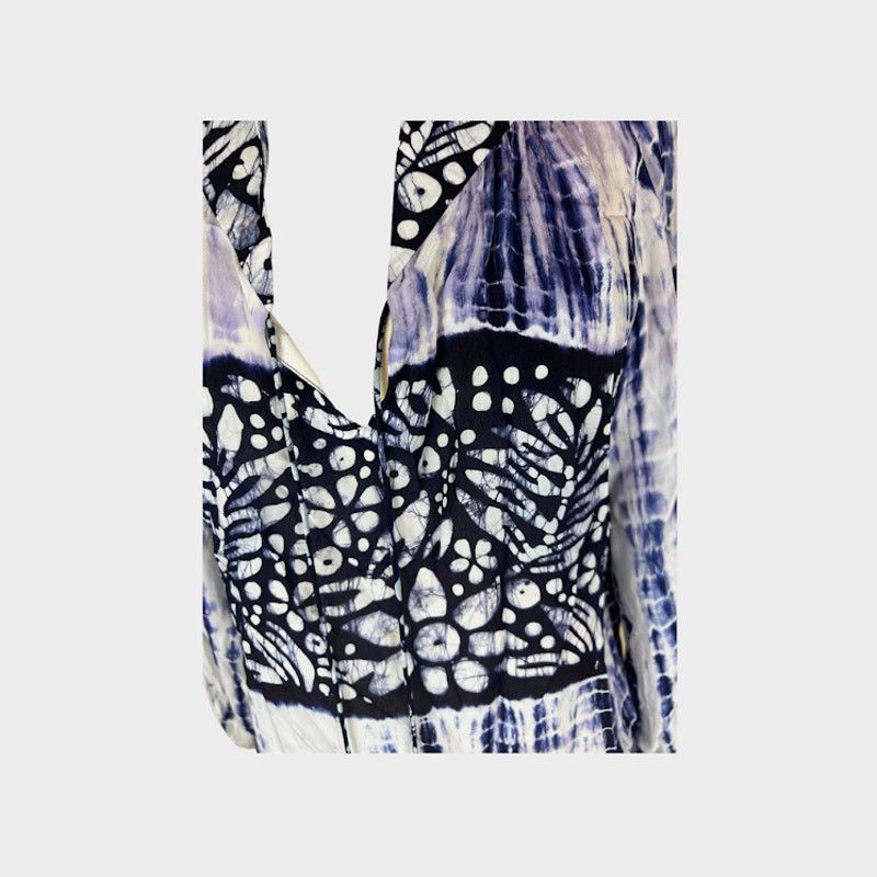 Anthropologie Anthropologie Pepin Tie Dye Blouse | Medium Size M / US 6-8 / IT 42-44 - 5 Thumbnail