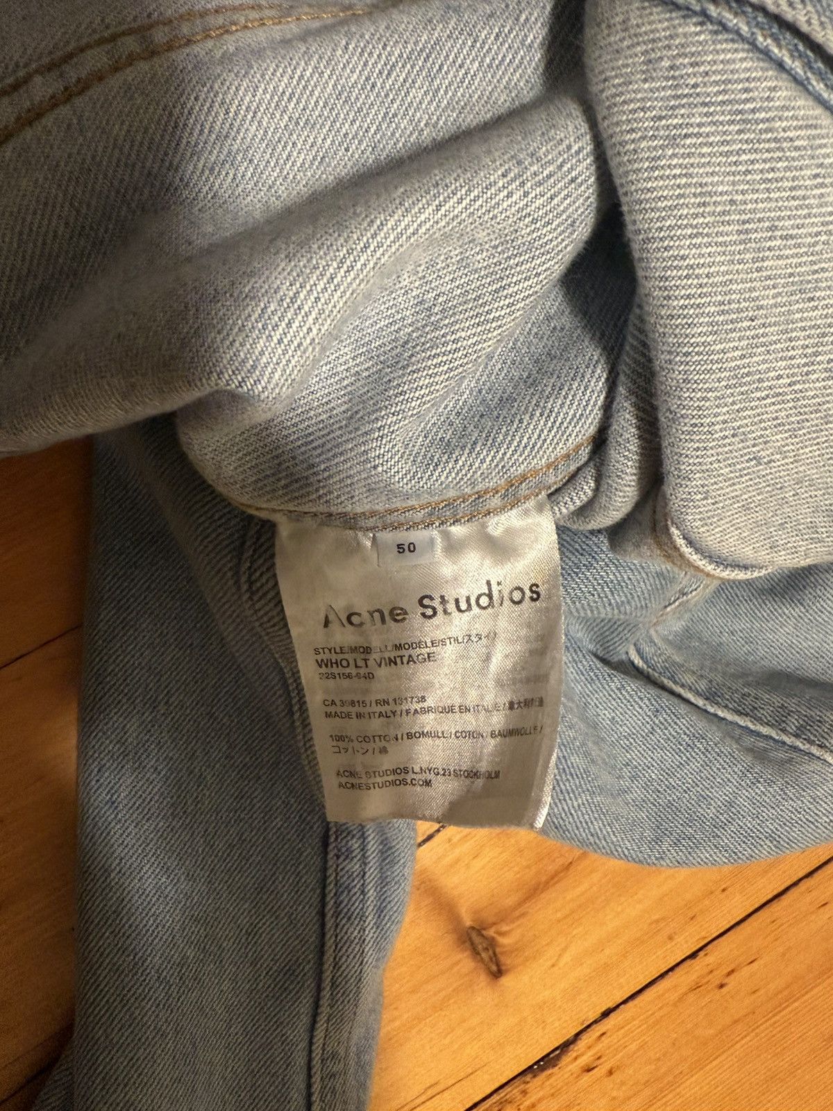 Acne Studios Acne Studios Denim Jacket Size US M / EU 48-50 / 2 - 3 Thumbnail