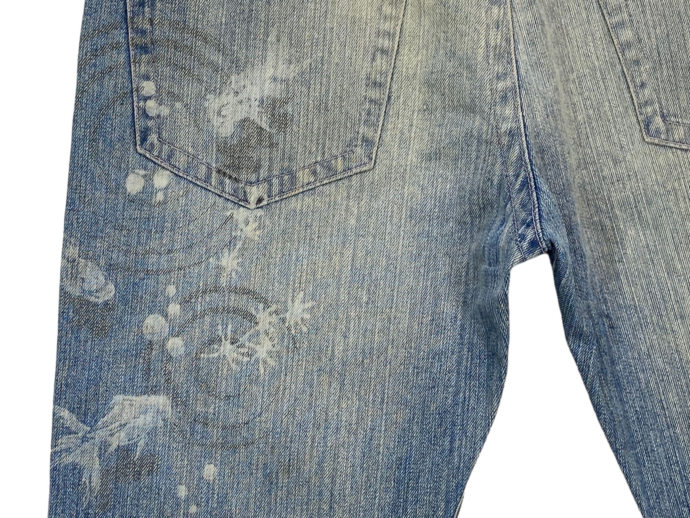 Japanese Brand × Vintage Koi Printed Jeans Sukajan Jeans Size US 35 - 9 Thumbnail