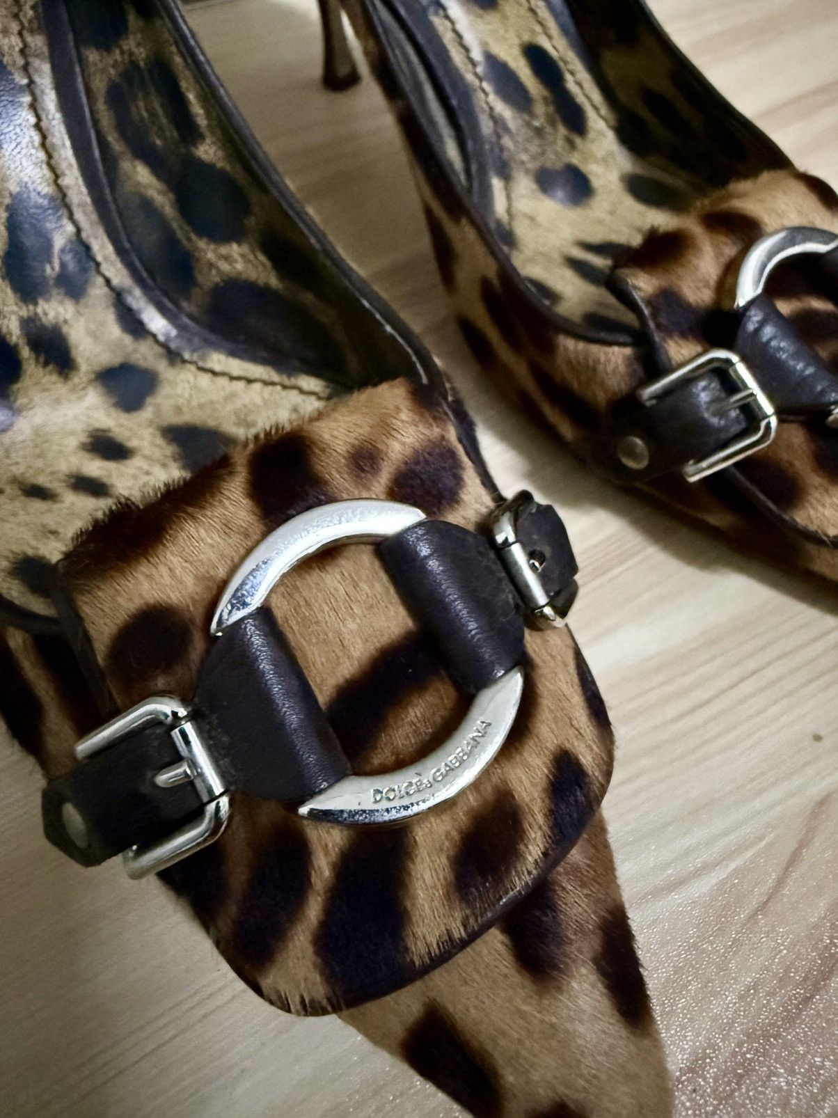 Dolce & Gabbana Dolce & Gabbana leopard print pony hair heels Size US 8 / IT 38 - 9 Thumbnail