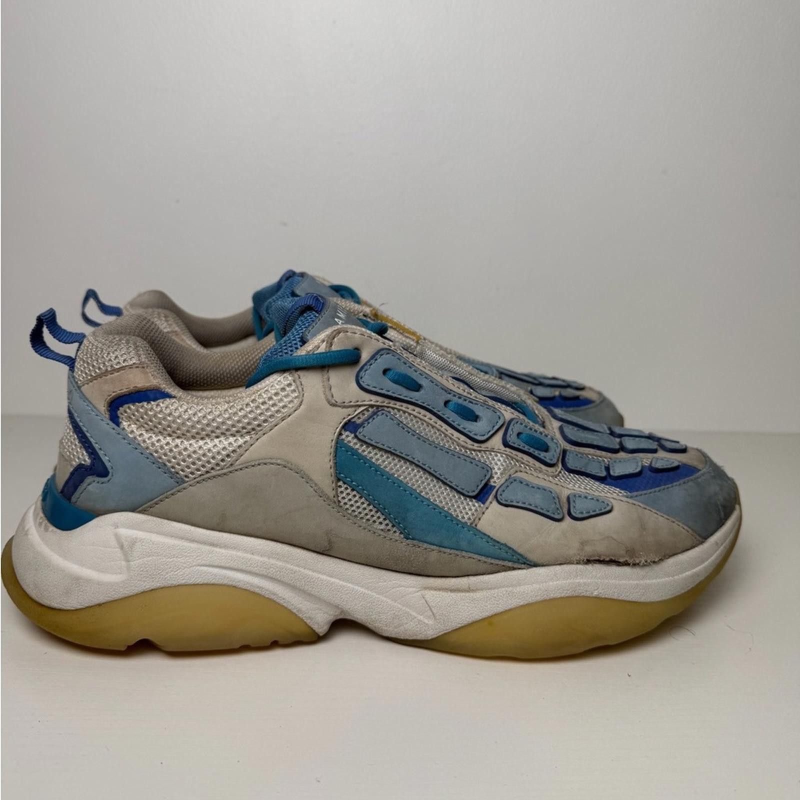 Amiri Amiri Bone Runner Sneakers Men’s SZ 46 US 13 Blue White Gum Size US 13 / EU 46 - 6 Thumbnail