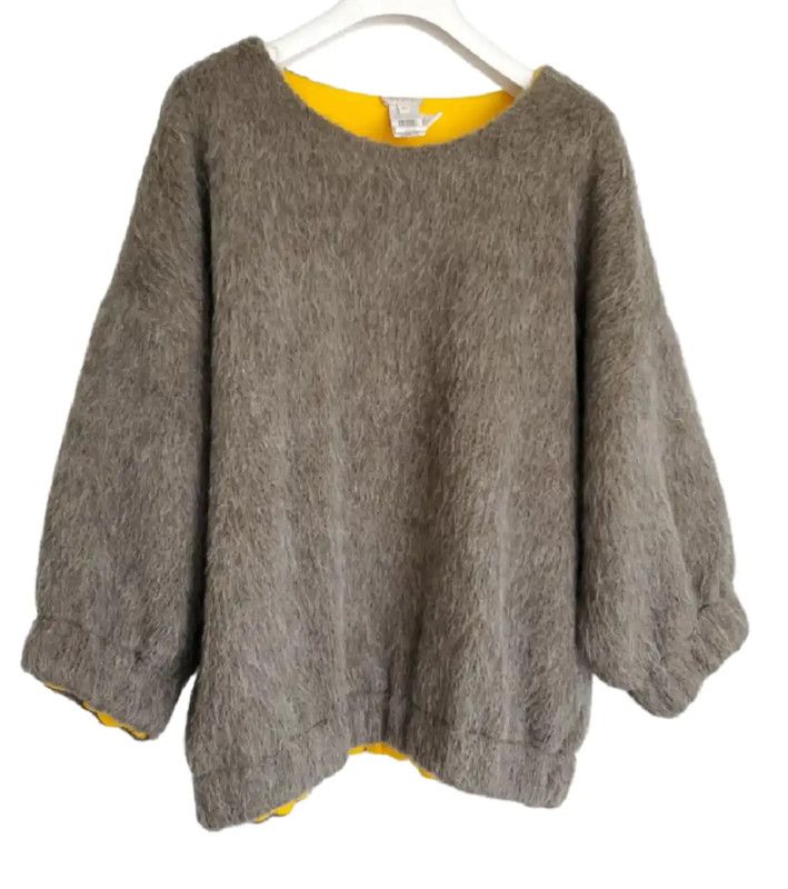 Kenzo KENZO Fluffy Beige Mohair Sweater for Women 0089 Size ONE SIZE - 1 Thumbnail