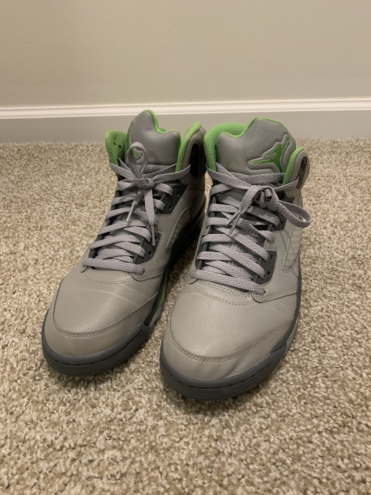Jordan Brand Nike Jordan 5 Retro Green Bean Size US 11.5 / EU 44-45 - 1 Thumbnail